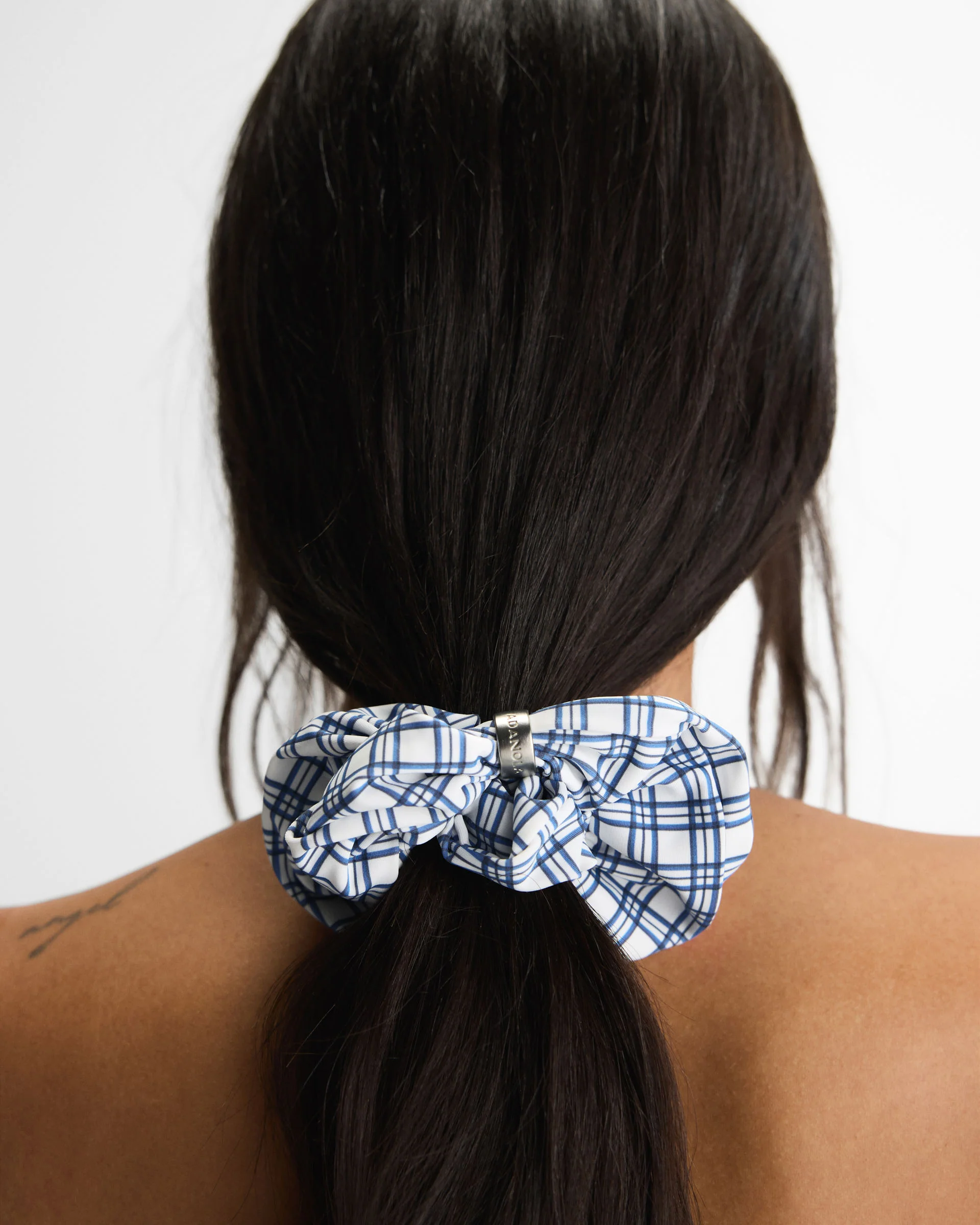 3 Pack Scrunchies - Coffee Bean/Blossom Blue - Image 3