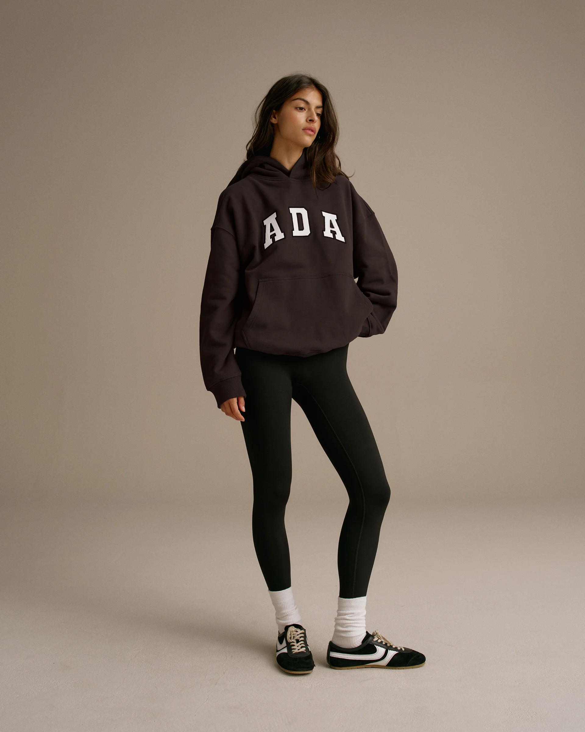 ADA Oversized Hoodie - Coffee Bean - Image 2