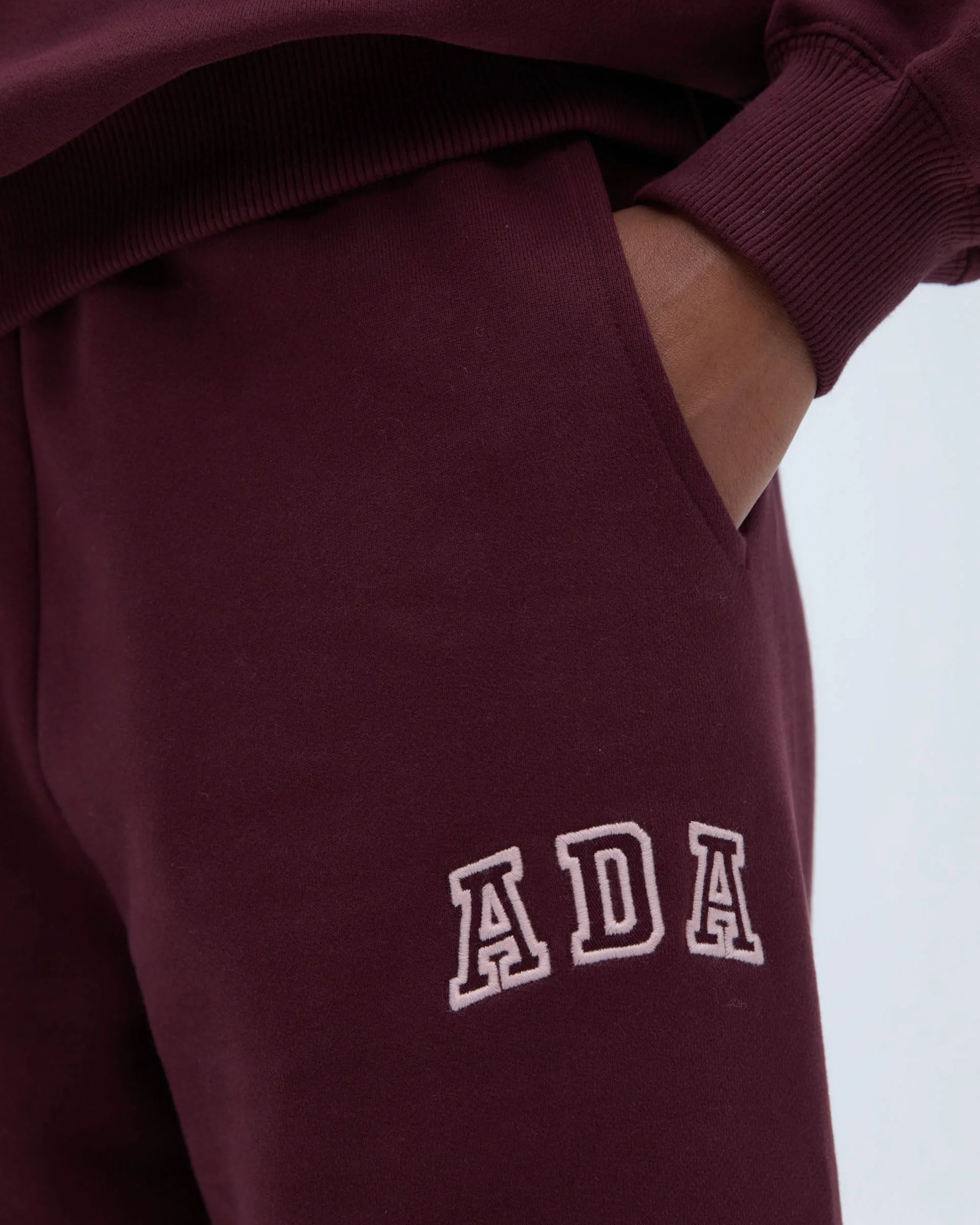 ADA Sweatpants - Burgundy - Image 3