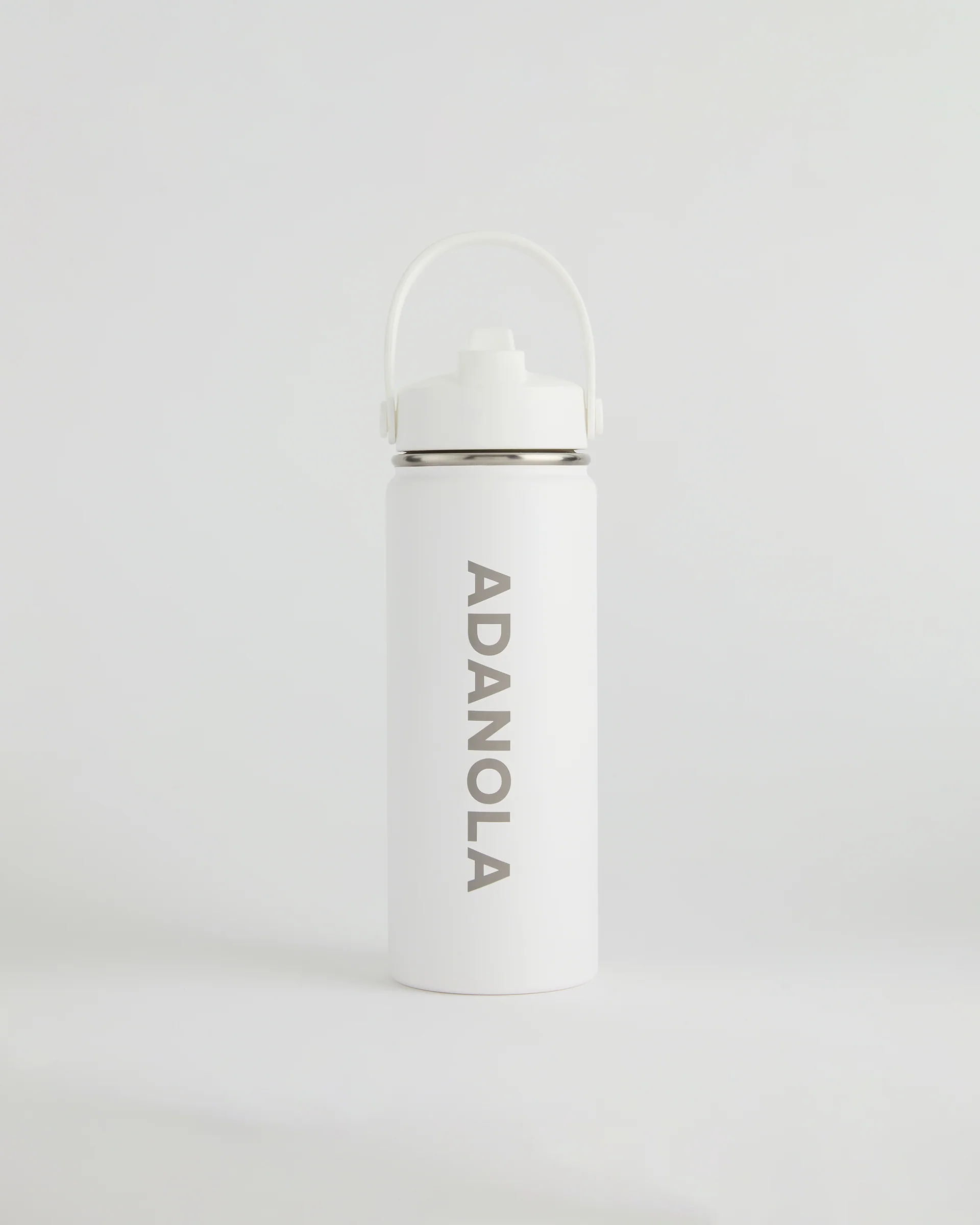 Adanola Water Bottle 550ml - White - Image 3