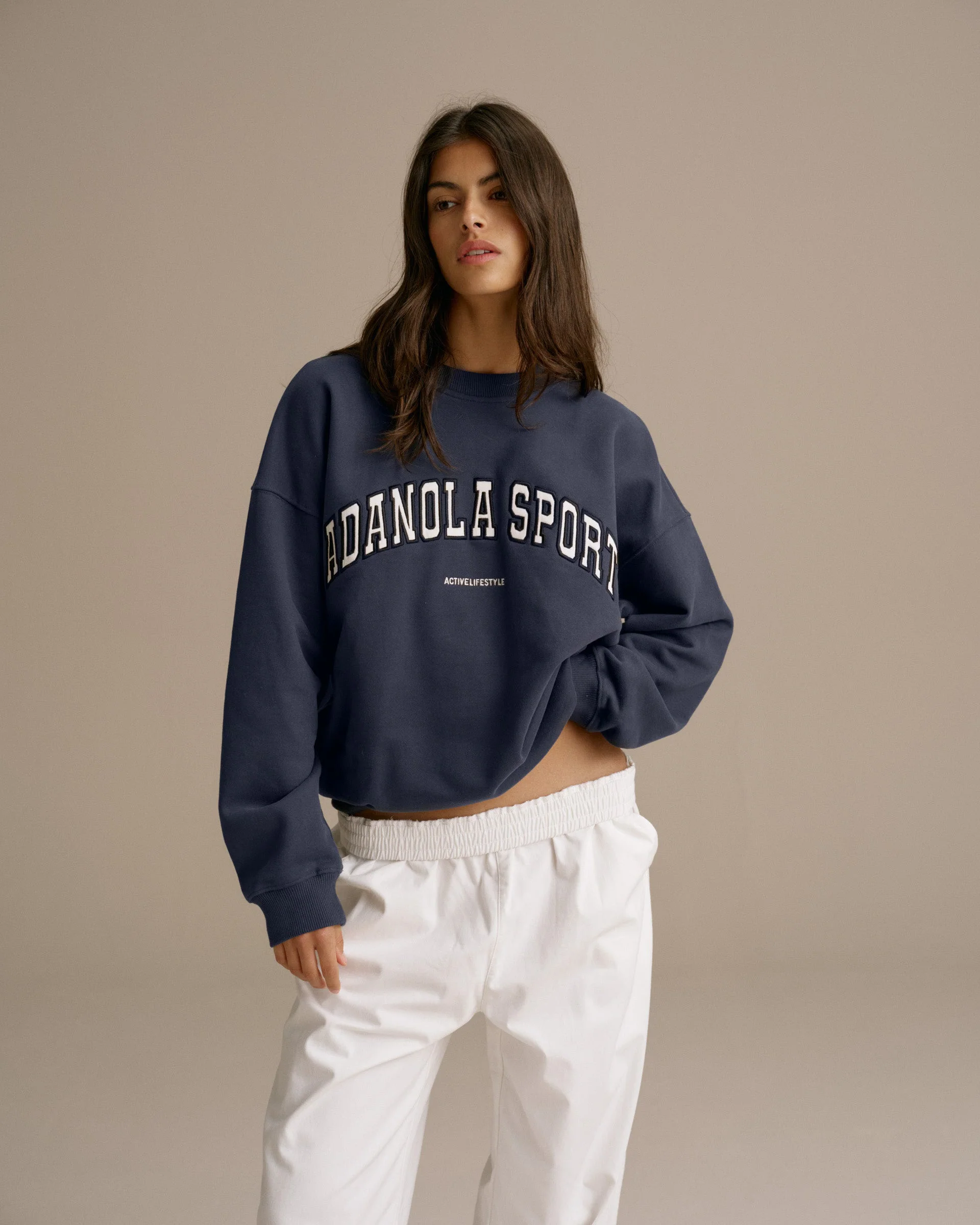 AS Oversized Sweatshirt - Washed Midnight Blue - Image 5