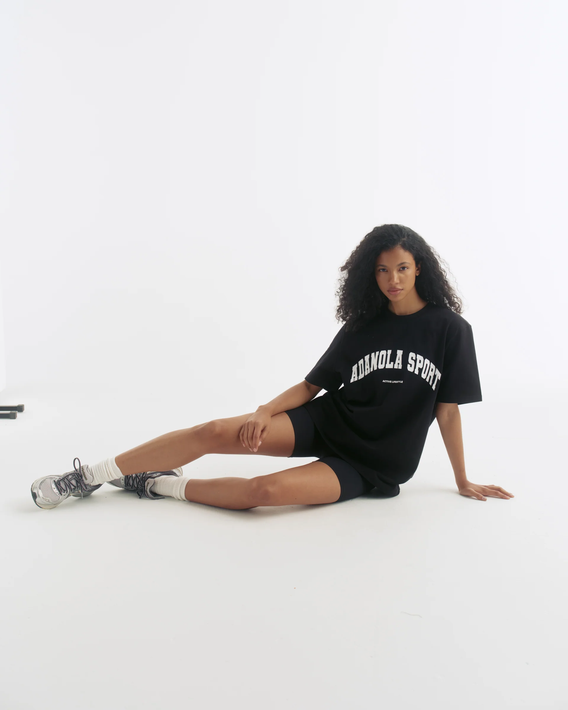 AS Short Sleeve Oversized T-shirt - Black/White - Image 3