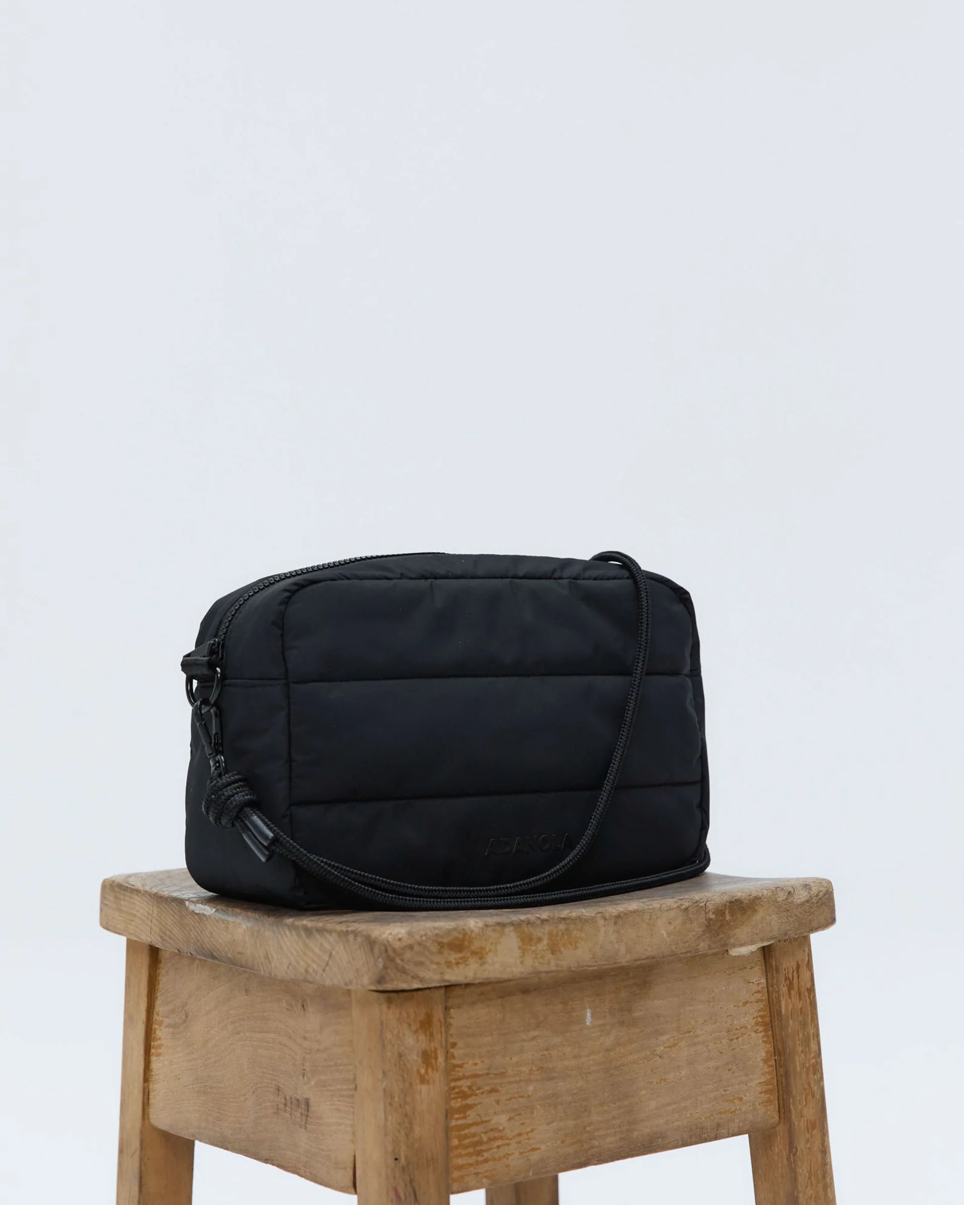Branded Multi-Strap Bag - Black - Image 3