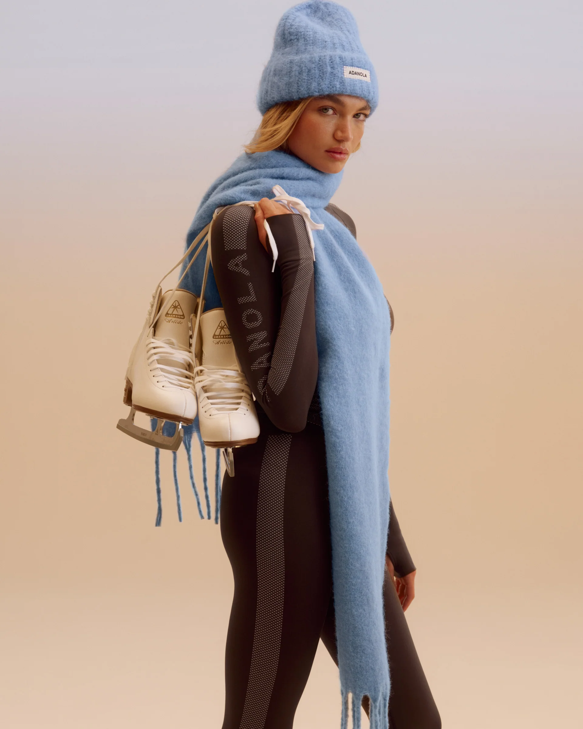 Brushed Scarf - Ice Blue - Image 2