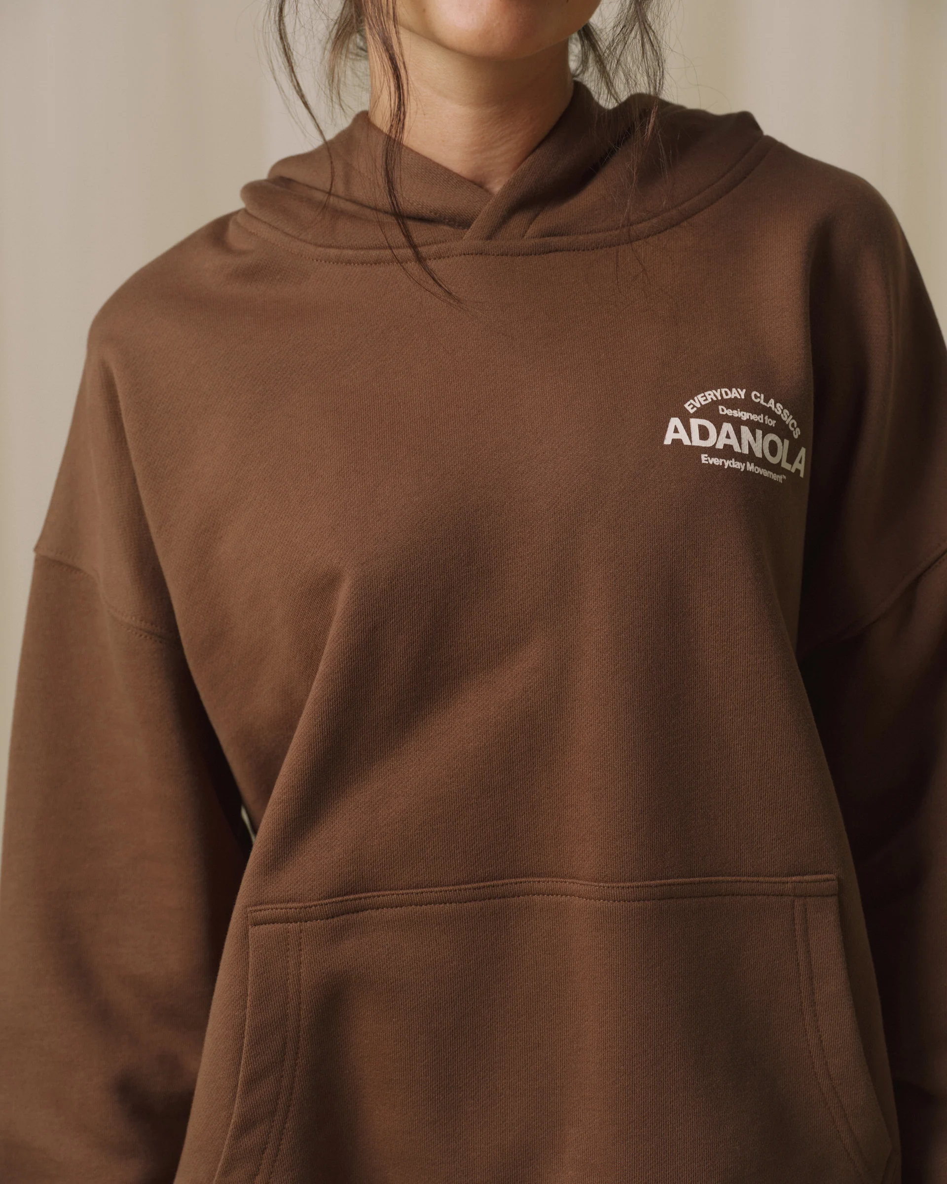 Classics Oversized Hoodie - Mocha Brown - Image 3