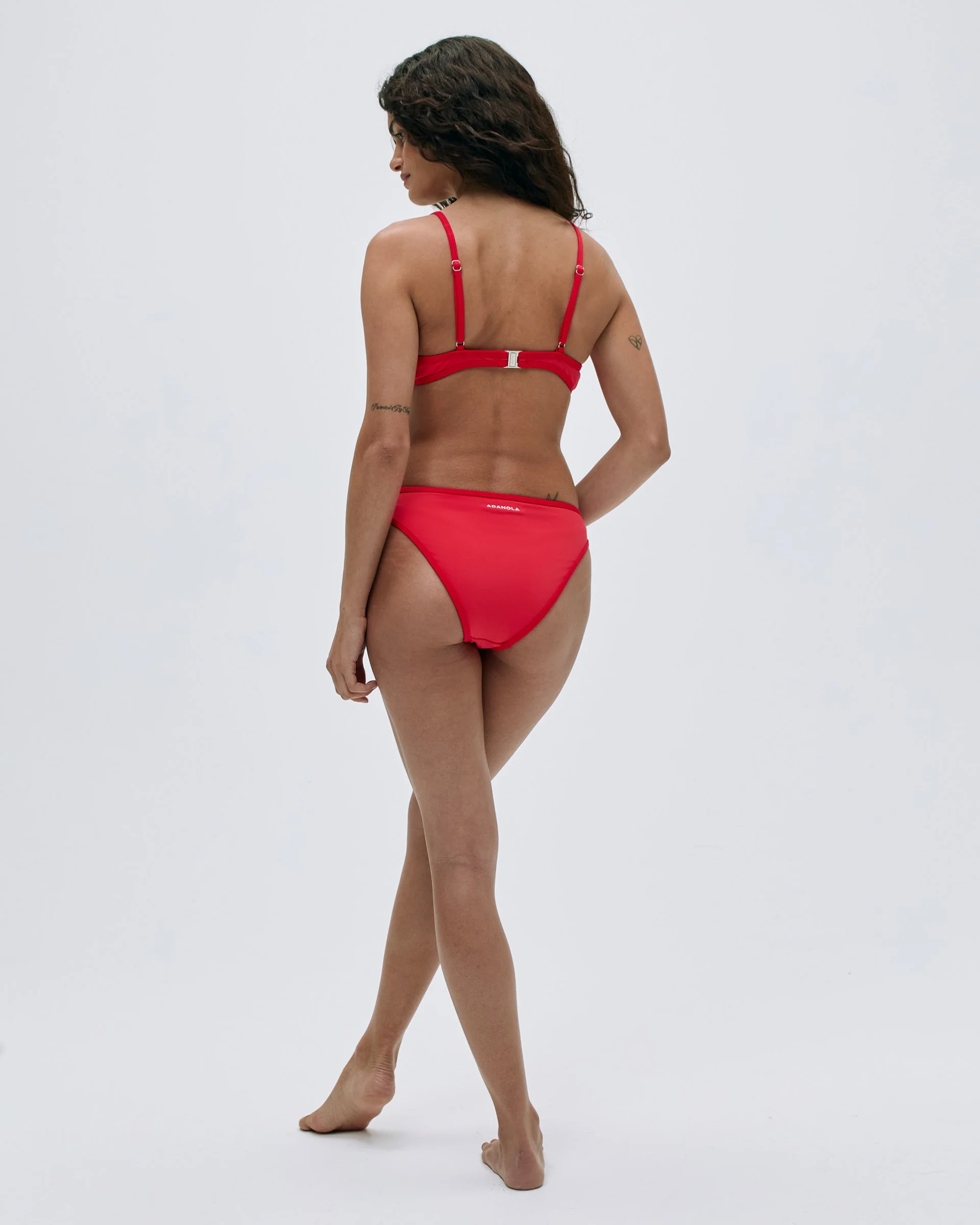 Contrast Bikini Bottom - Apple Red/Dark Red - Image 3
