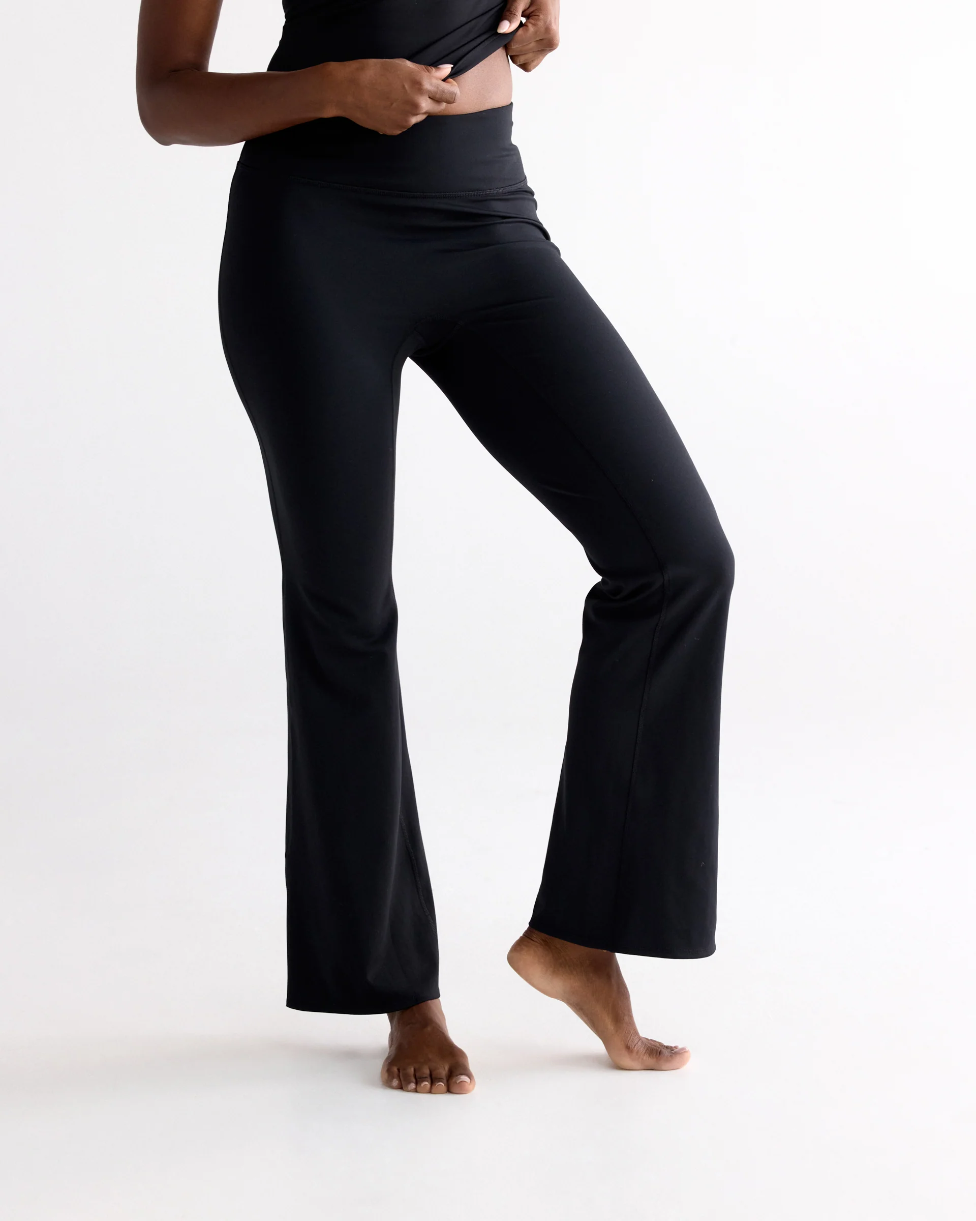 Flared Yoga Pant - Black - Image 2