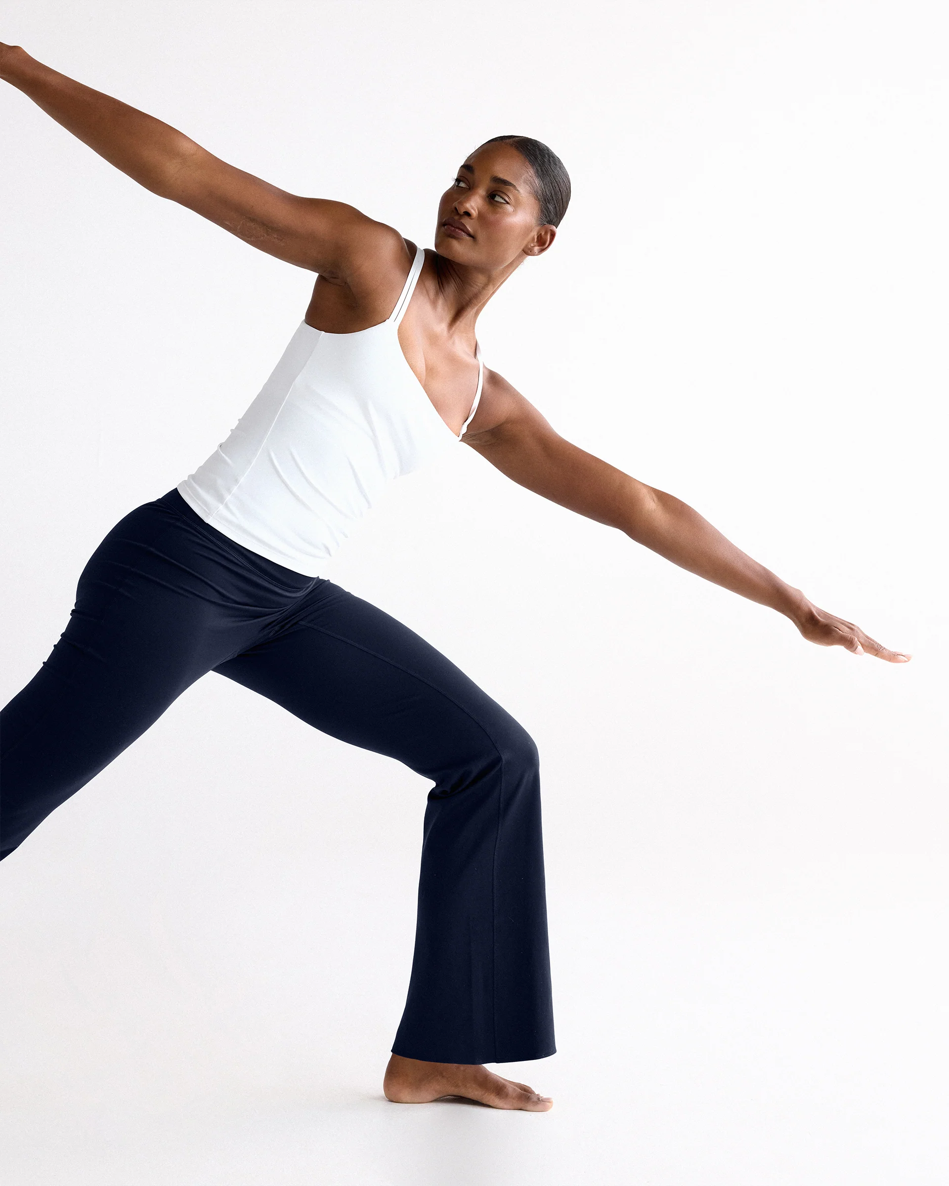 Flared Yoga Pant - Navy Blue - Image 2