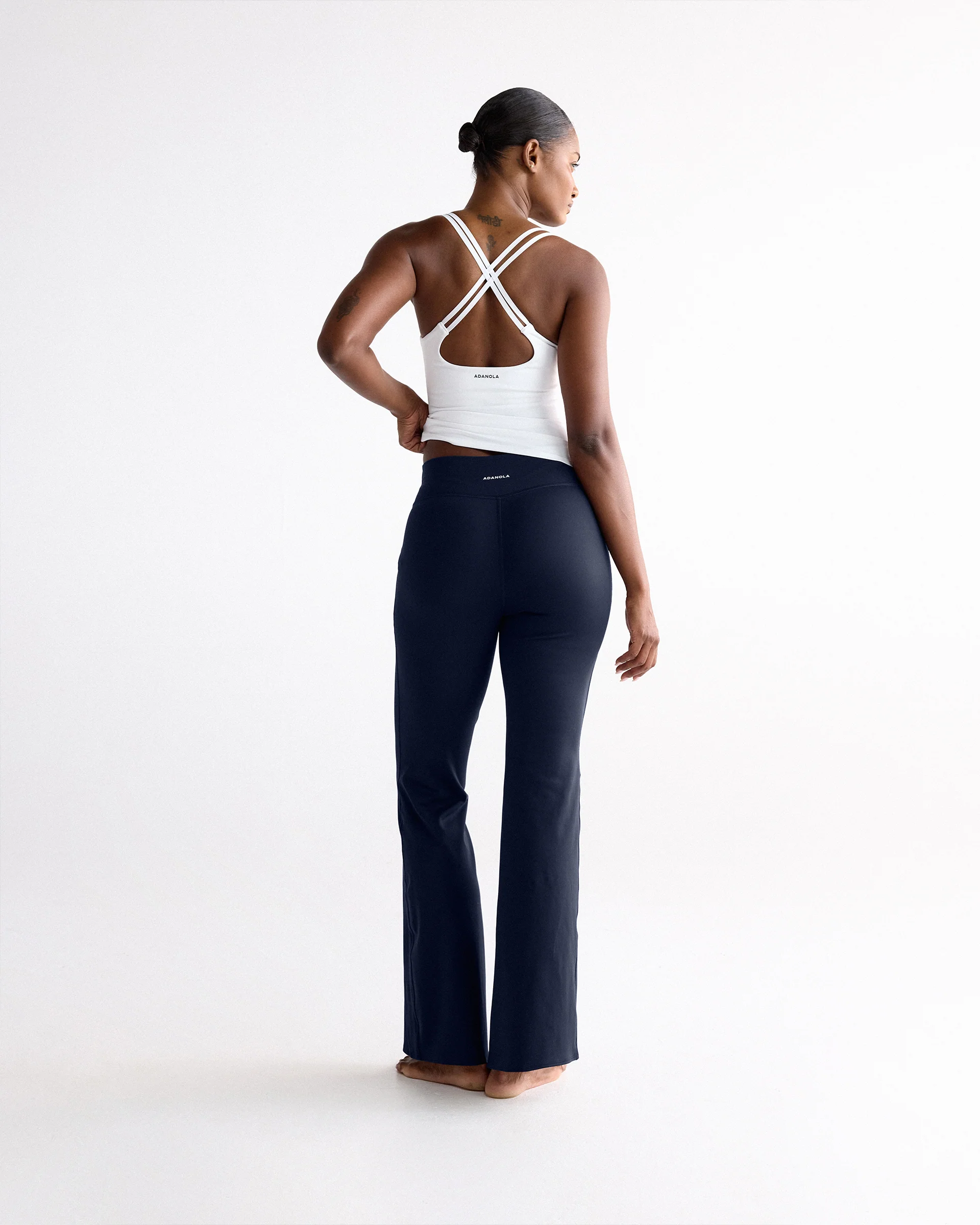 Flared Yoga Pant - Navy Blue - Image 3