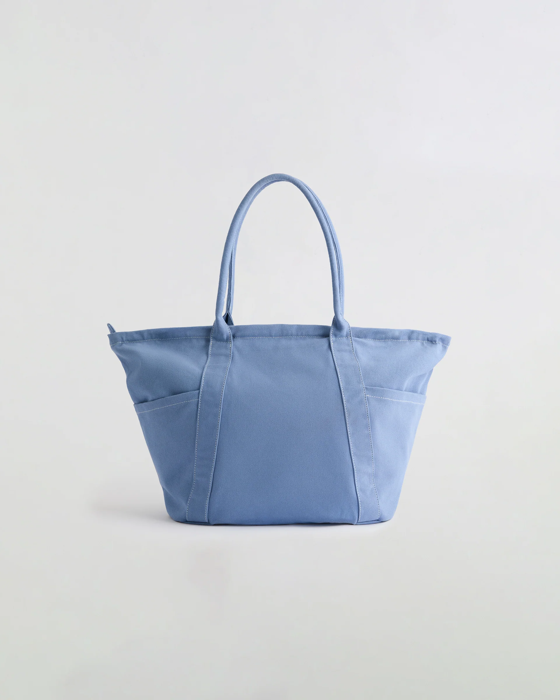 Heavy Canvas Washed Tote Bag - Blossom Blue - Image 4