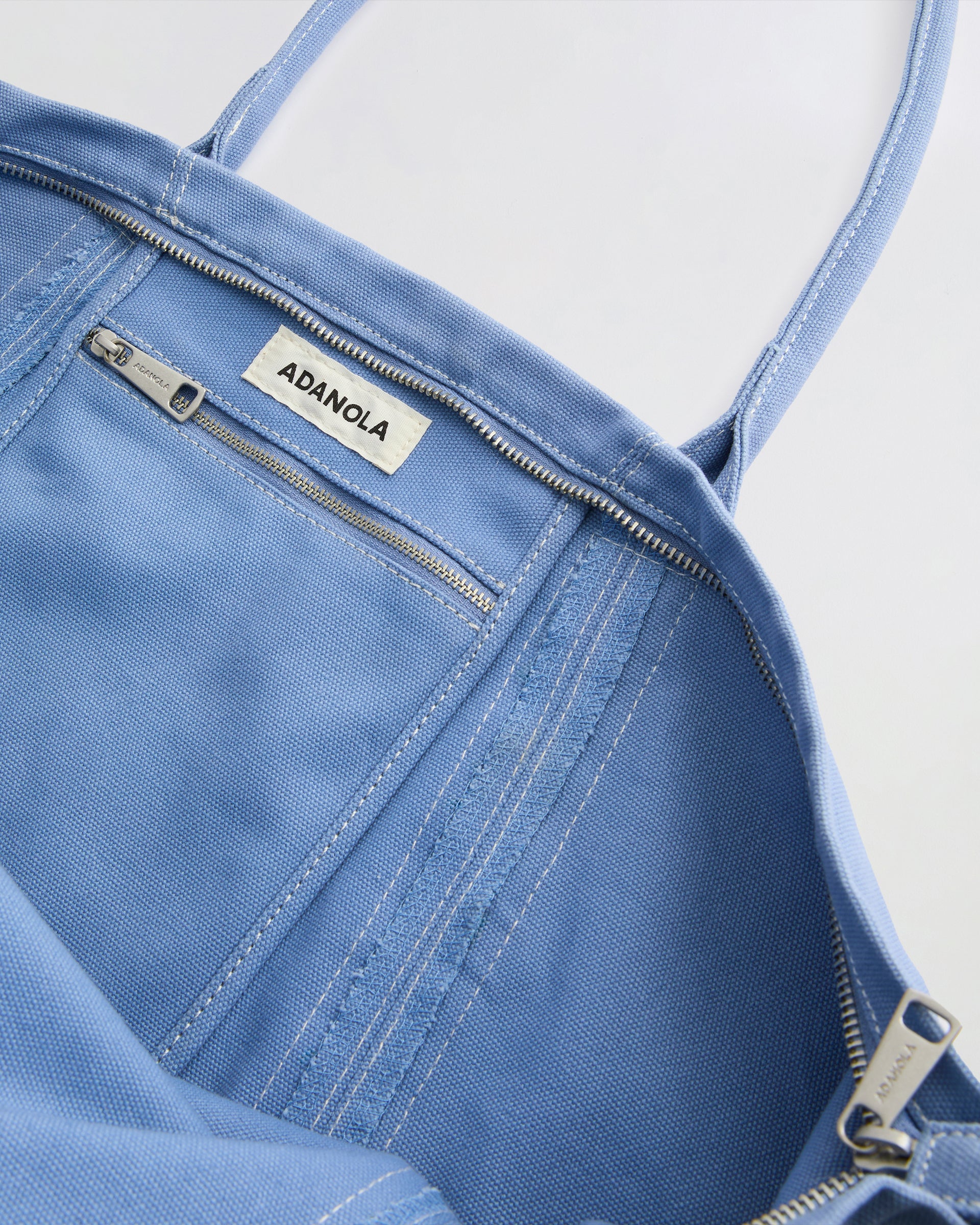 Heavy Canvas Washed Tote Bag - Blossom Blue - Image 5