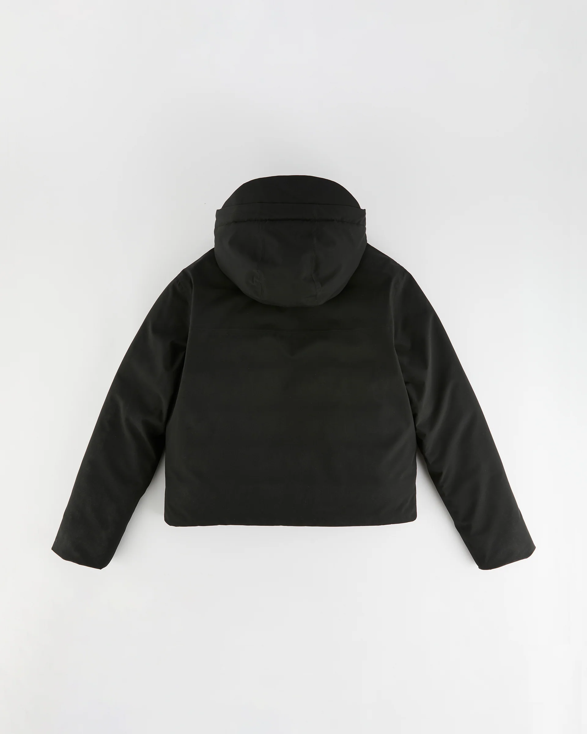 Hooded Waterproof Coat - Black - Image 3