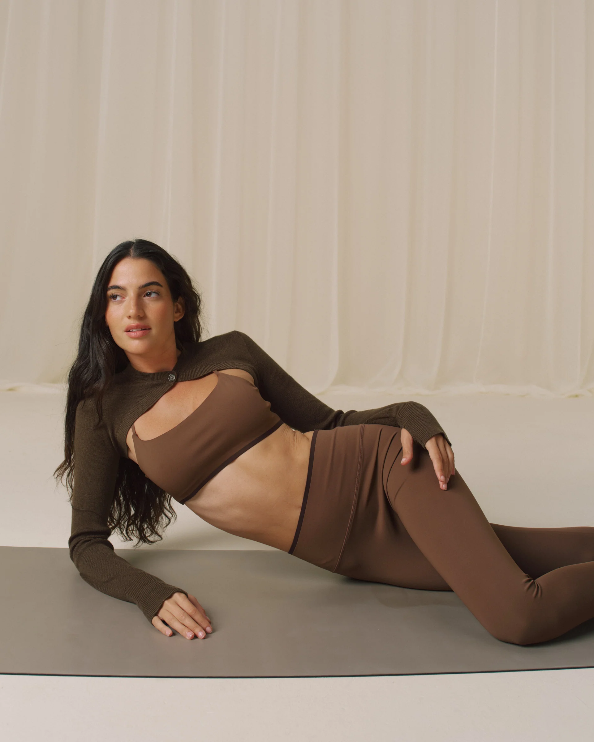 Knit Bolero - Dark Mocha Brown - Image 6