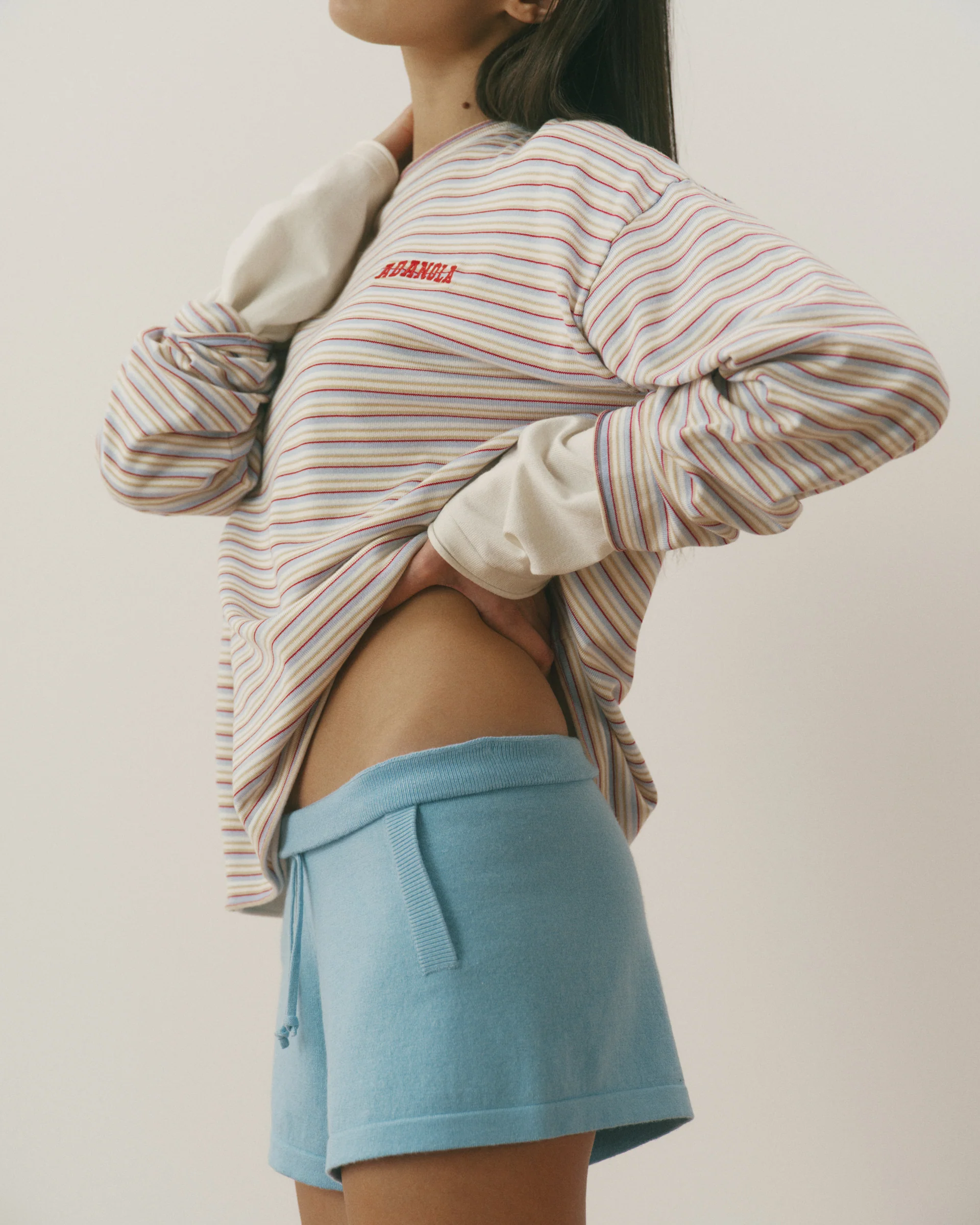 Knit Shorts - Breeze Blue - Image 3