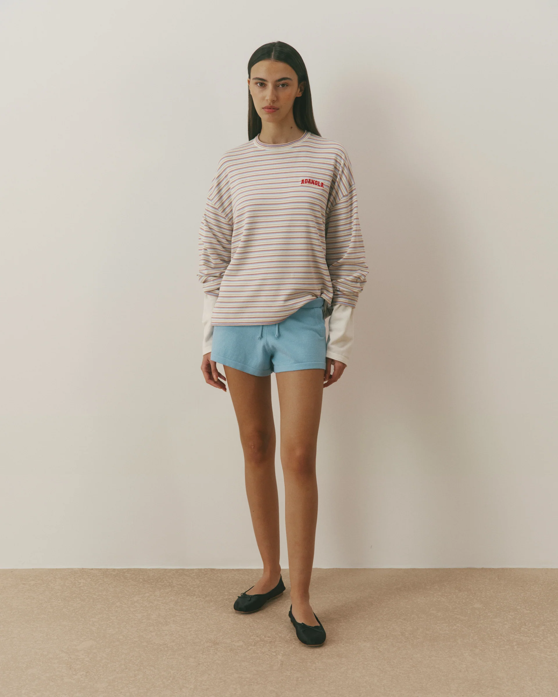 Knit Shorts - Breeze Blue - Image 4