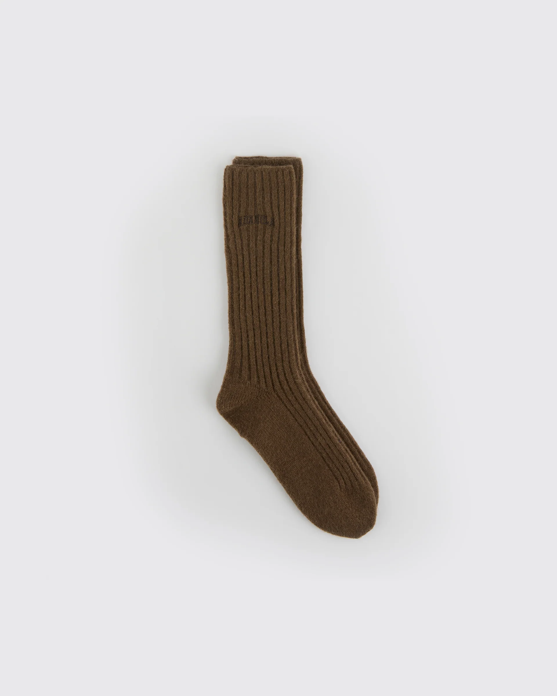 Knitted Socks - Mocha Brown - Image 2