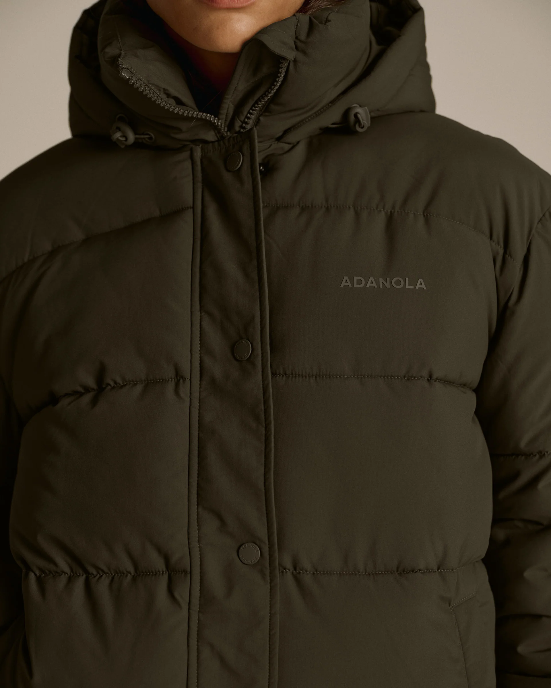 Matte Puffer Jacket - Fern Green - Image 3