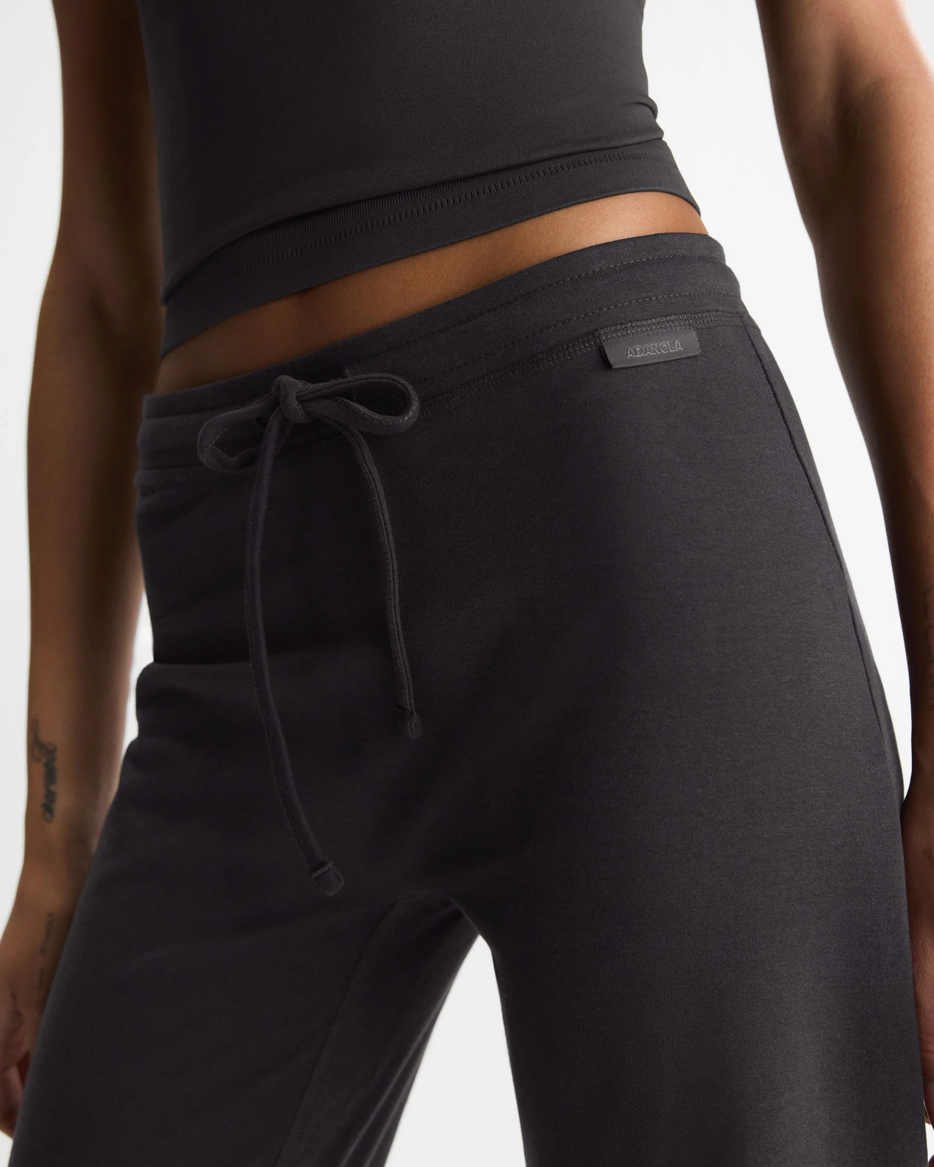 Modal Crop Straight Leg Pants - Coffee Bean - Image 3