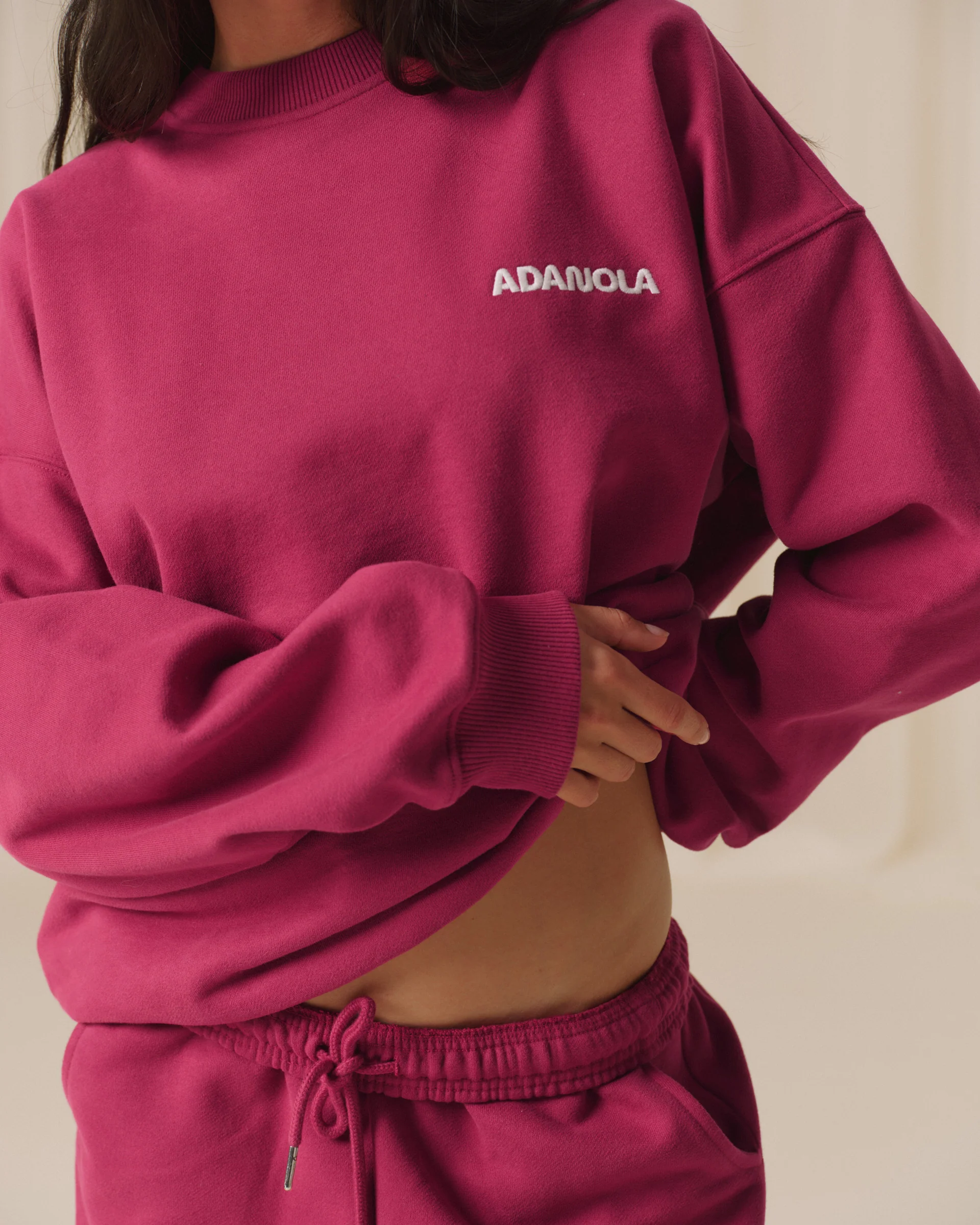 Movement Oversized Sweatshirt - Berry Red - Image 3