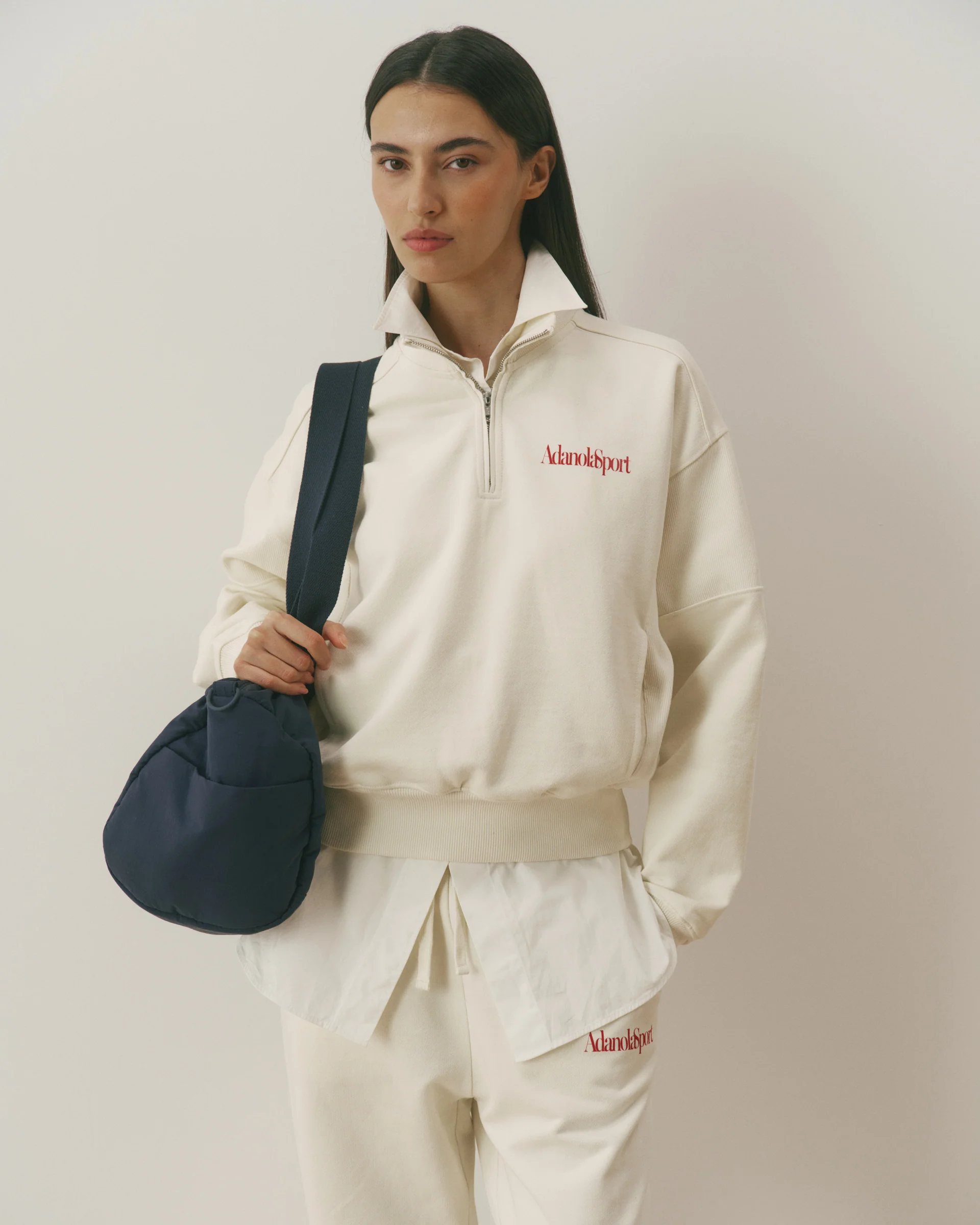 Nylon Duffle Bag - Navy Blue - Image 4