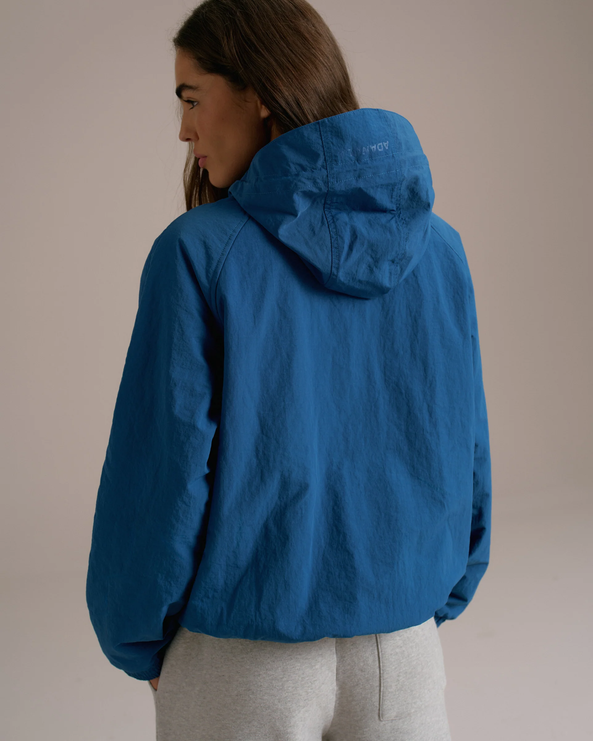 Padded Windbreaker Jacket - College Blue - Image 2