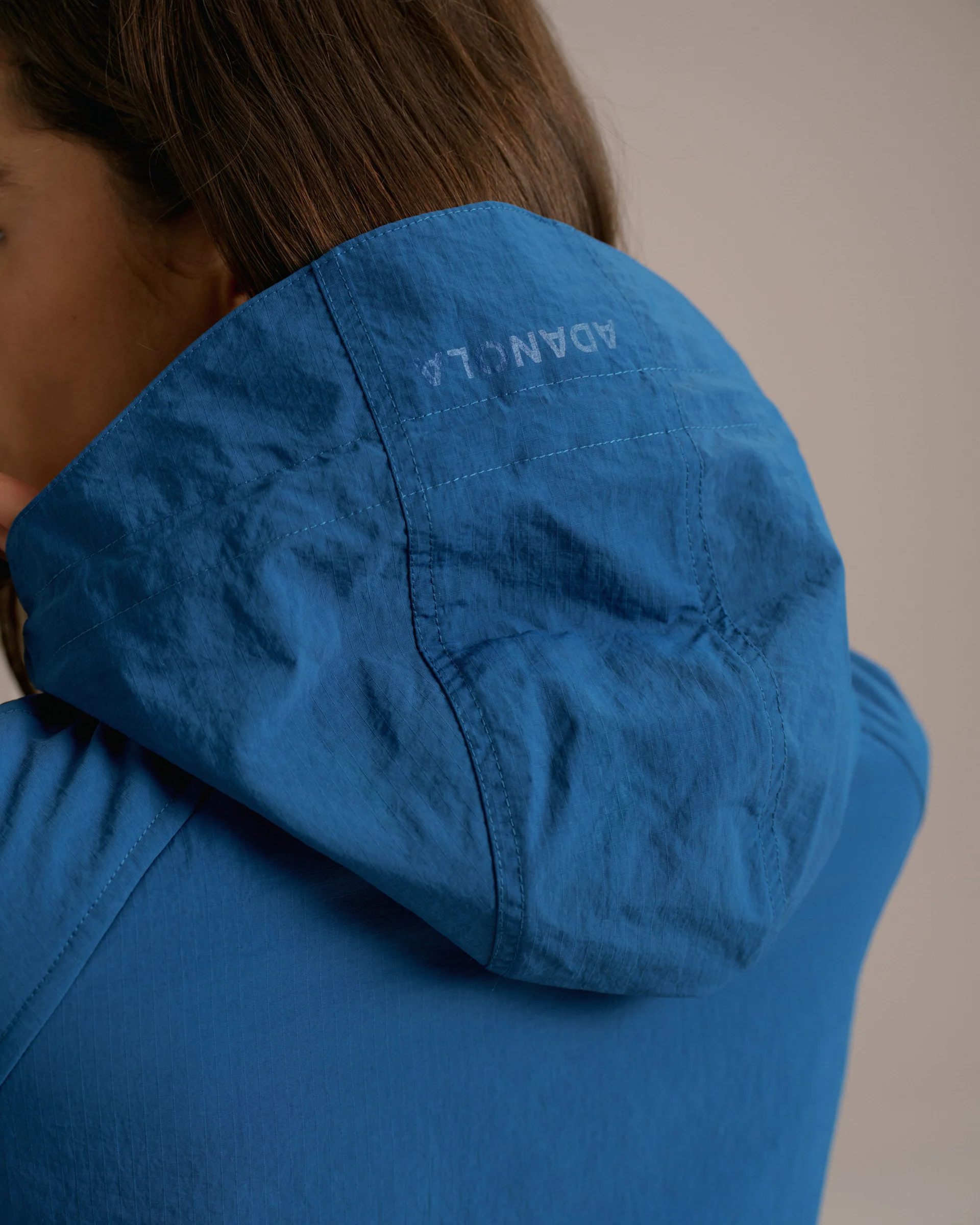 Padded Windbreaker Jacket - College Blue - Image 4