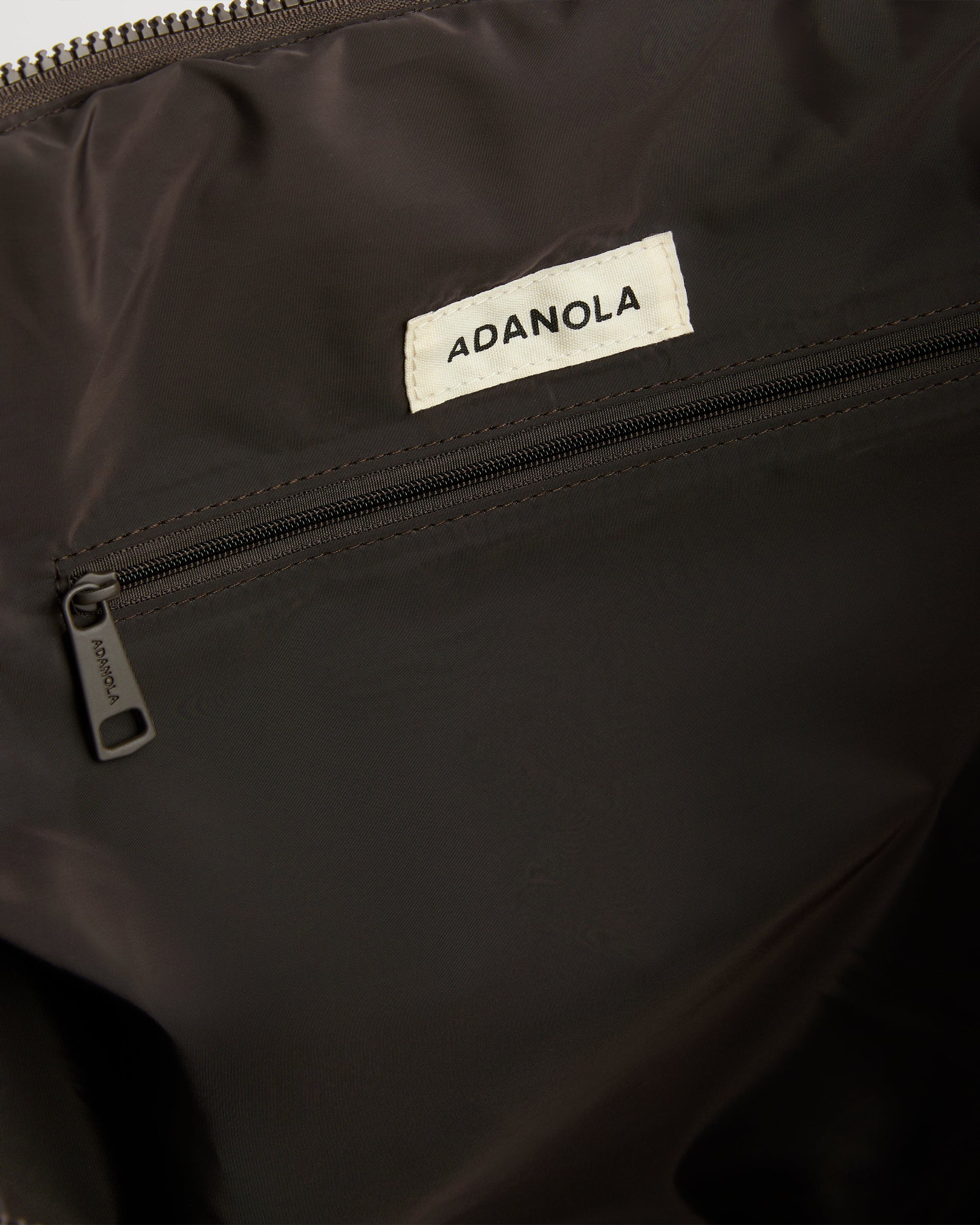 Quilted Nylon Duffle Bag - Coffee Bean - Image 7