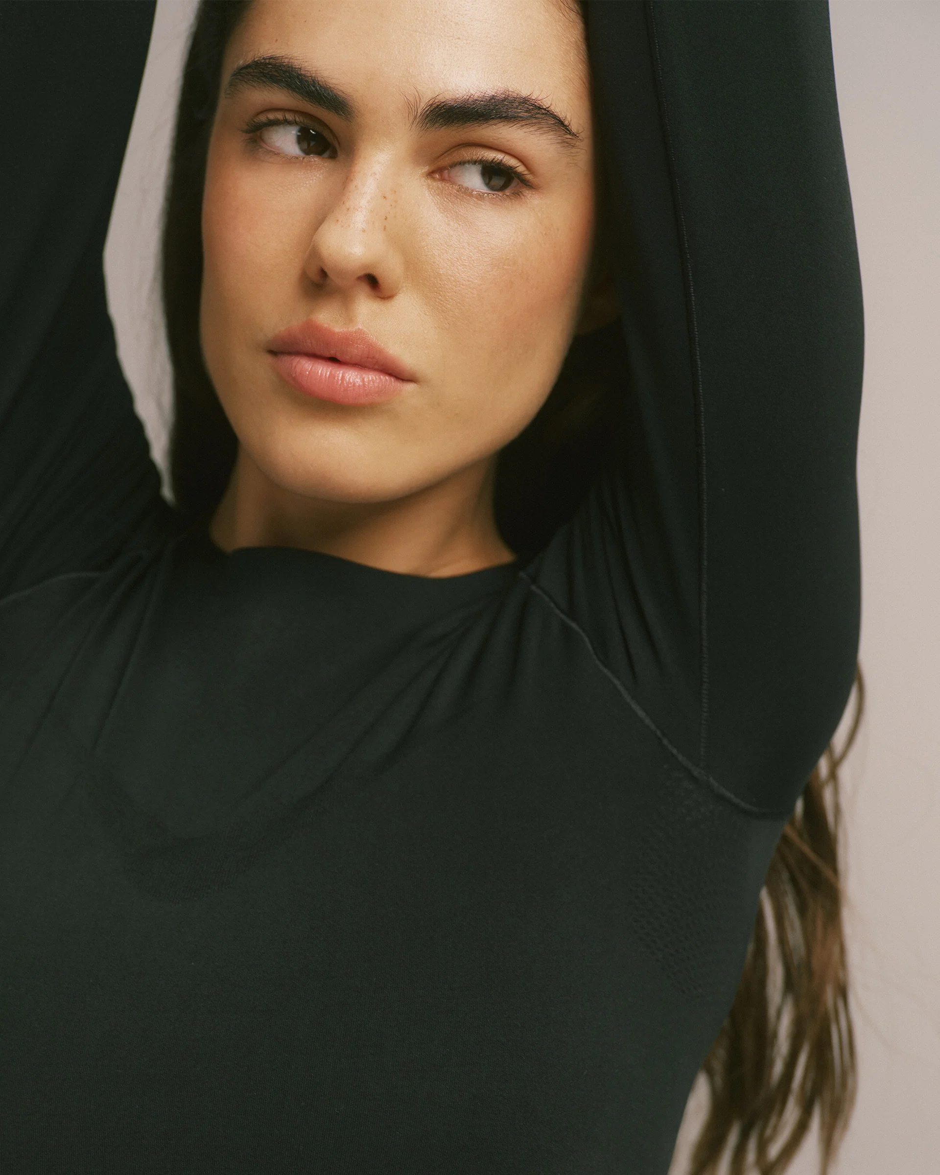 Seamless Long Sleeve Top - Black - Image 5