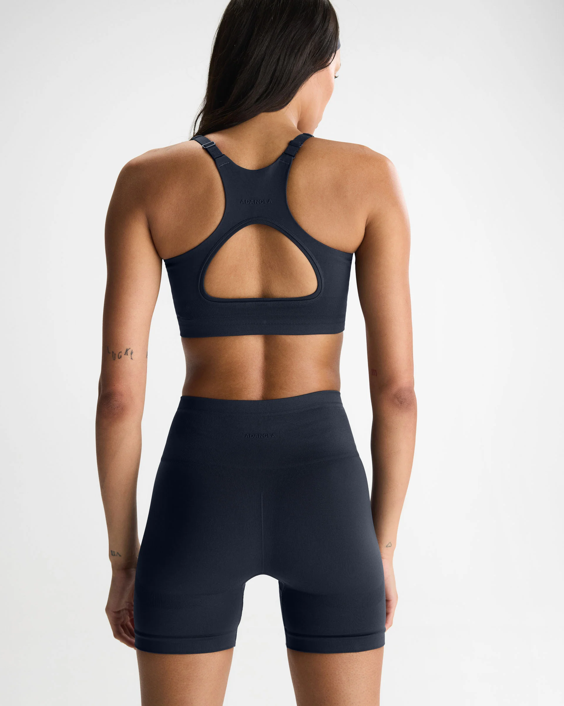 Seamless Racer Back Bra - Midnight Blue - Image 2