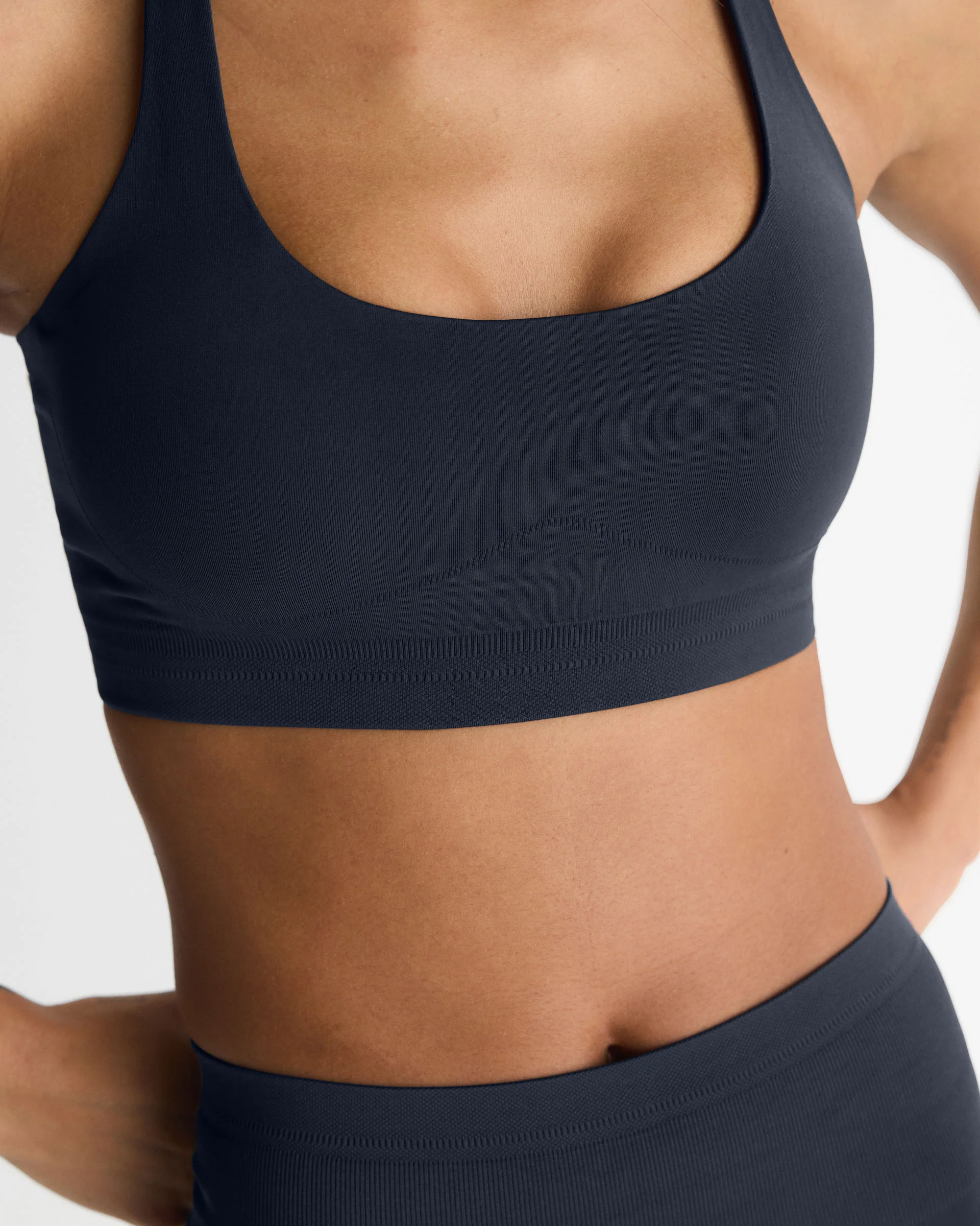 Seamless Racer Back Bra - Midnight Blue - Image 3
