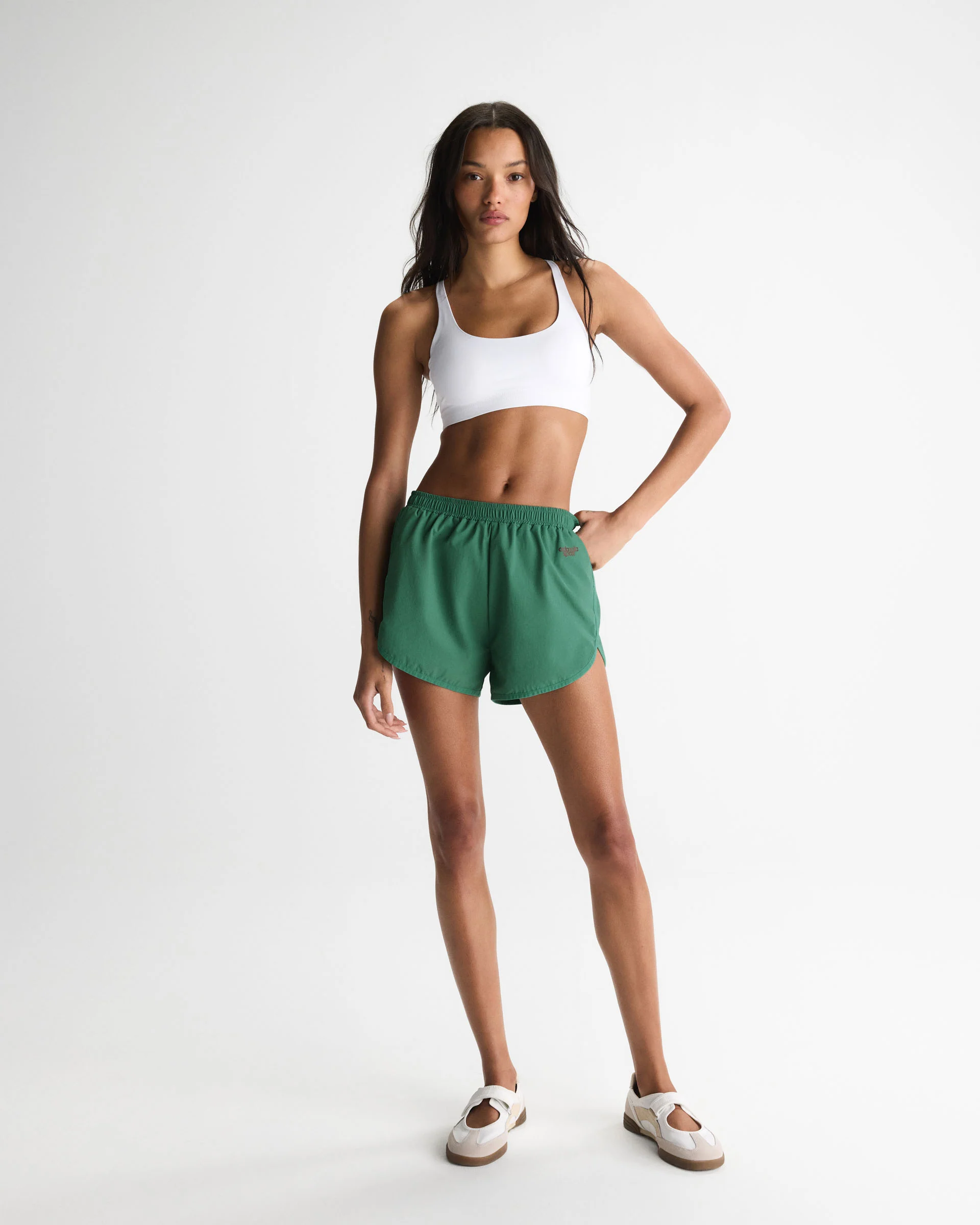 Seamless Racer Back Bra - White - Image 4