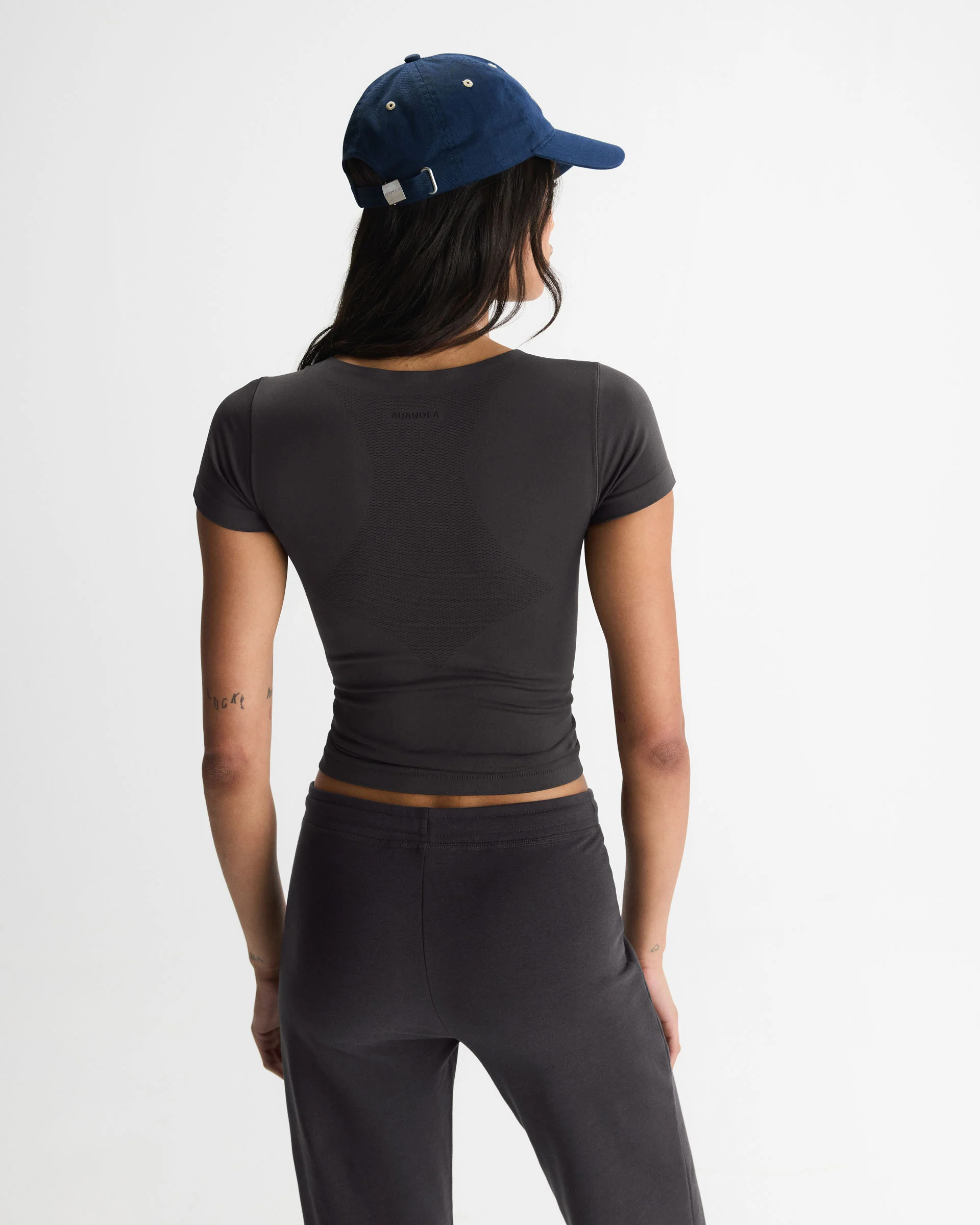 Seamless Short Sleeve Top - Coffee Bean - Image 2