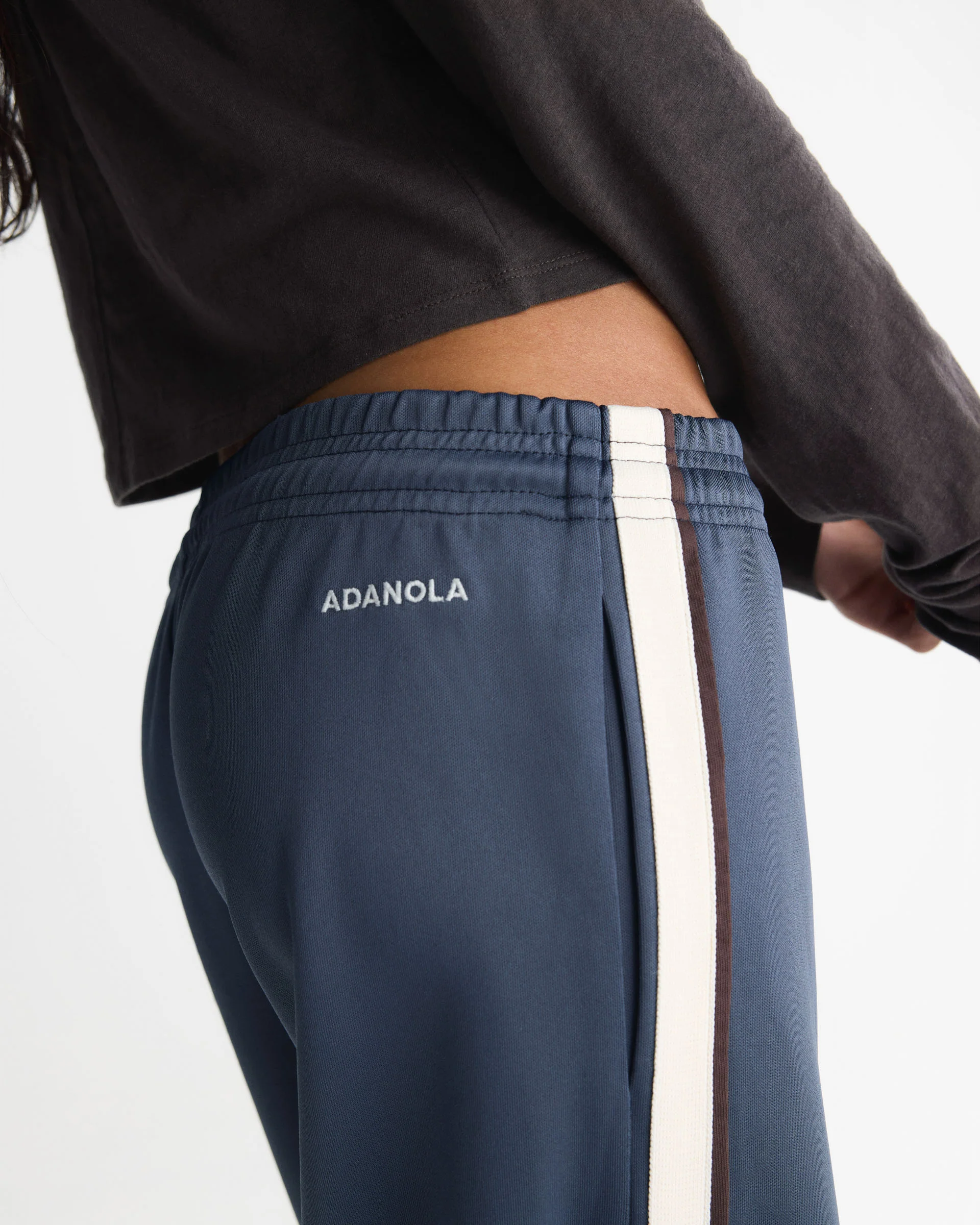 Side Stripe Track Pants - Midnight Blue - Image 3