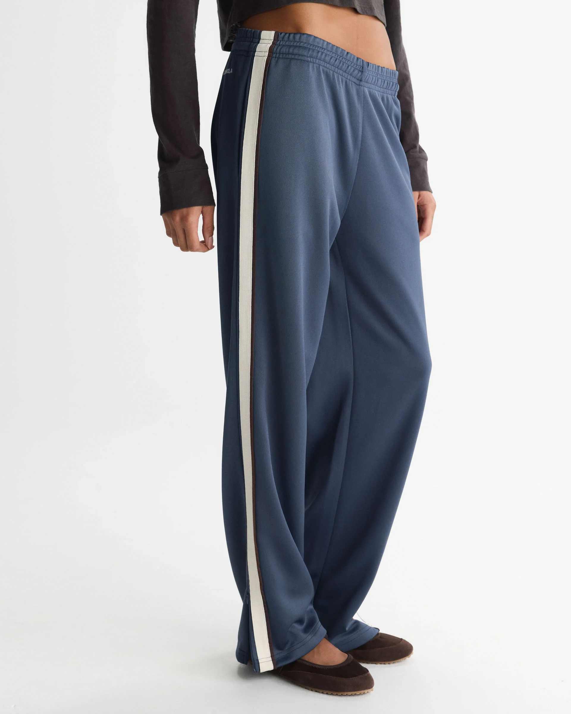 Side Stripe Track Pants - Midnight Blue - Image 4