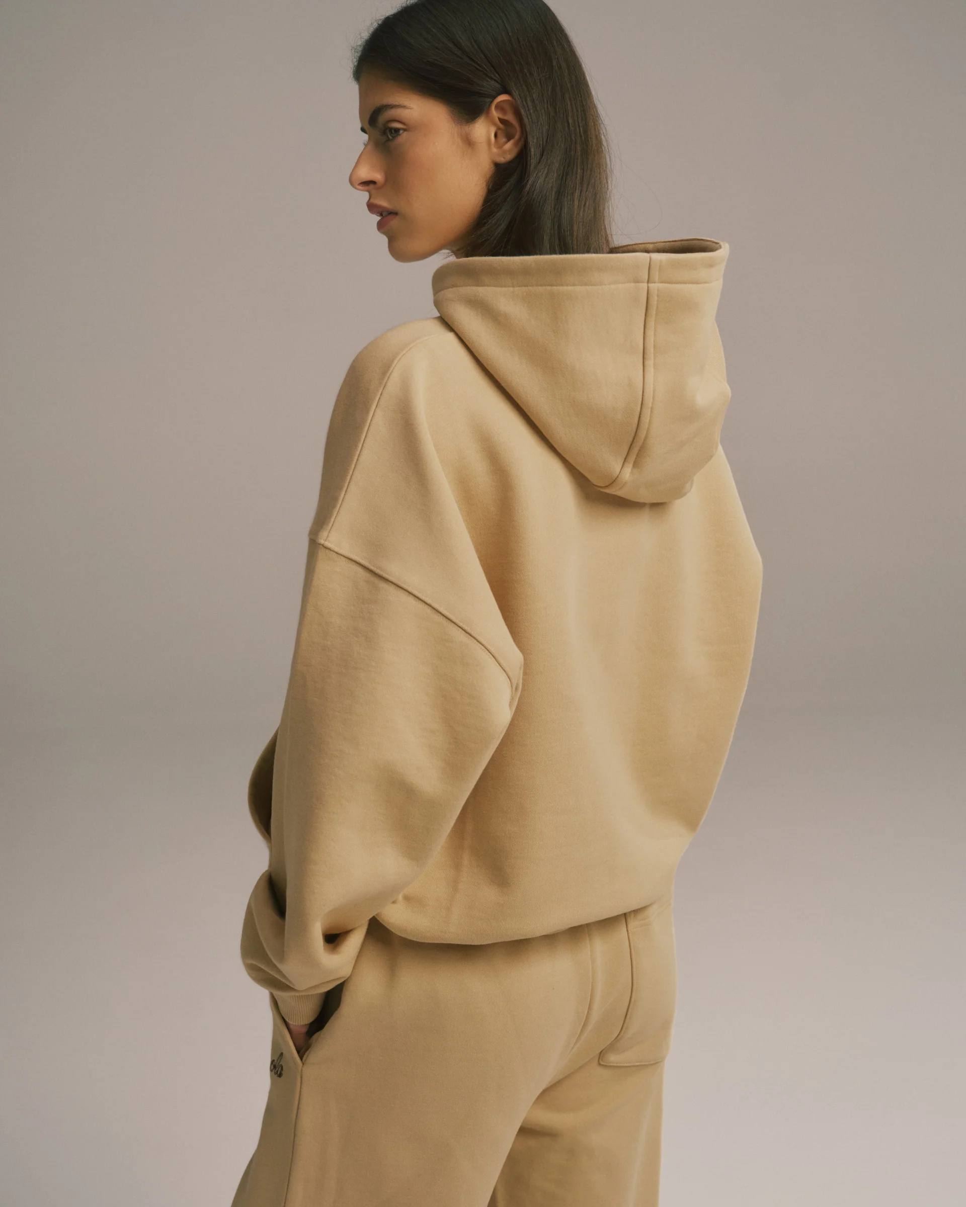 Signature Oversized Hoodie - Caramel Beige - Image 2