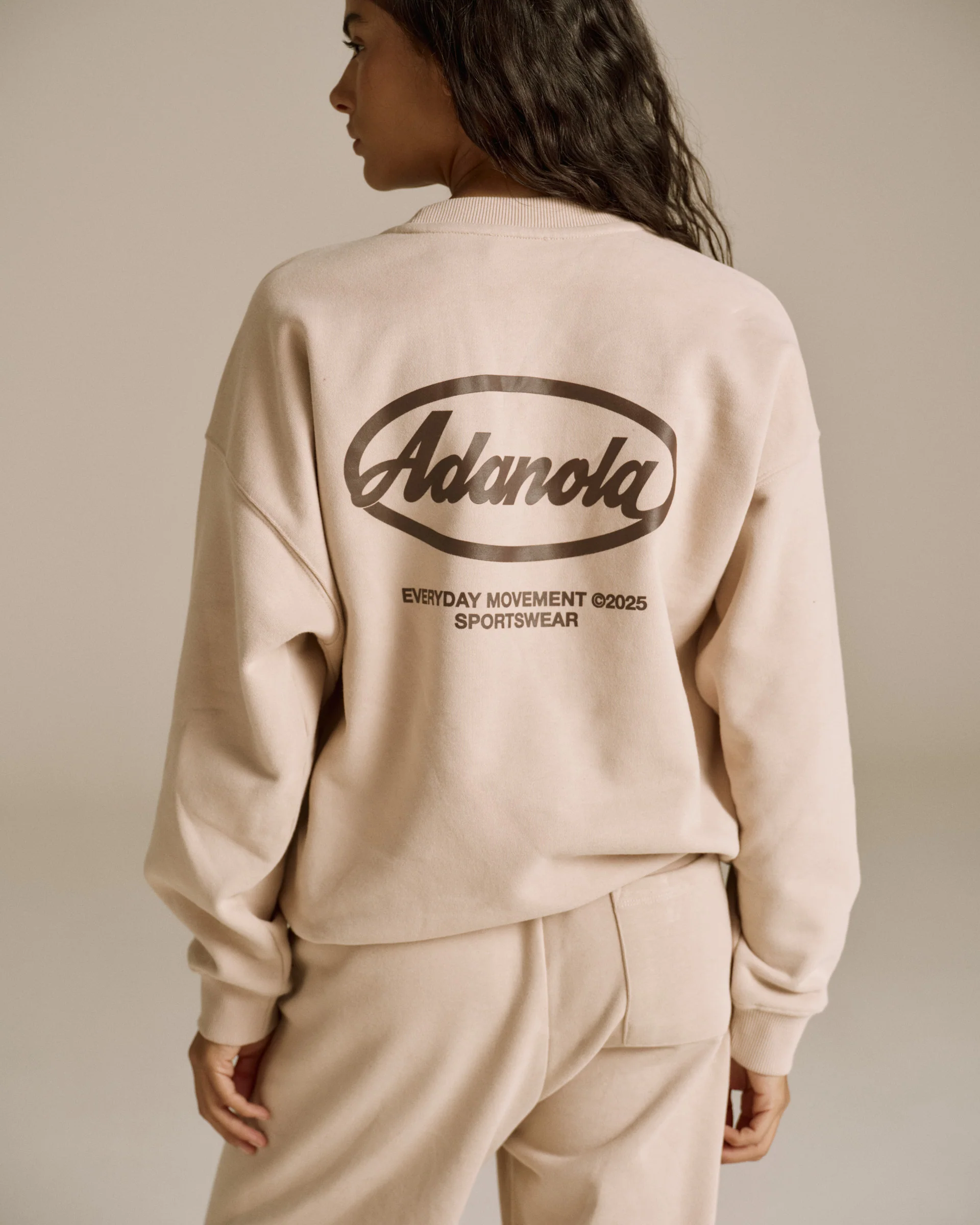 Signature Oversized Sweatshirt - Almond - Image 2