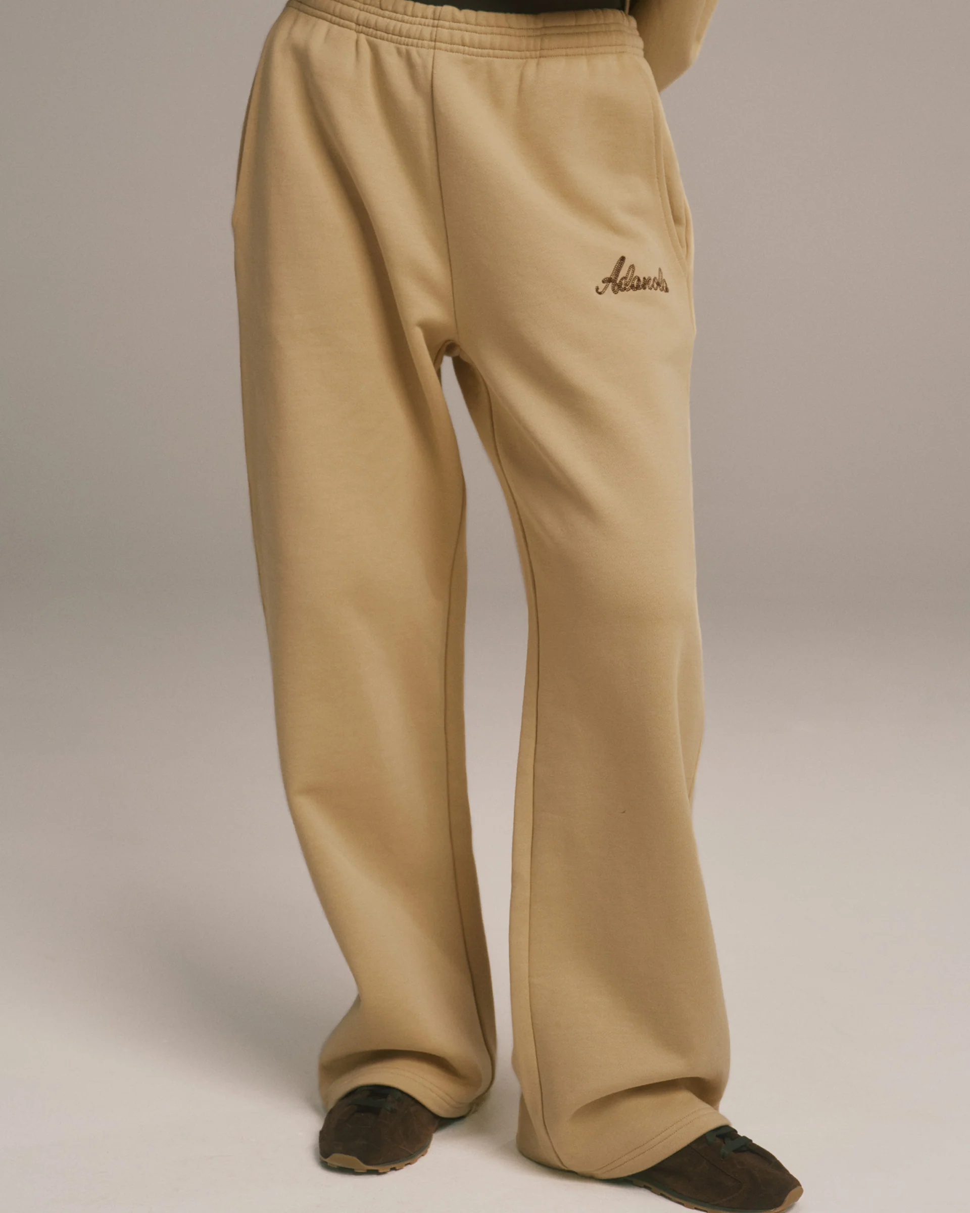 Signature Straight Leg Sweatpants - Caramel Beige - Image 4