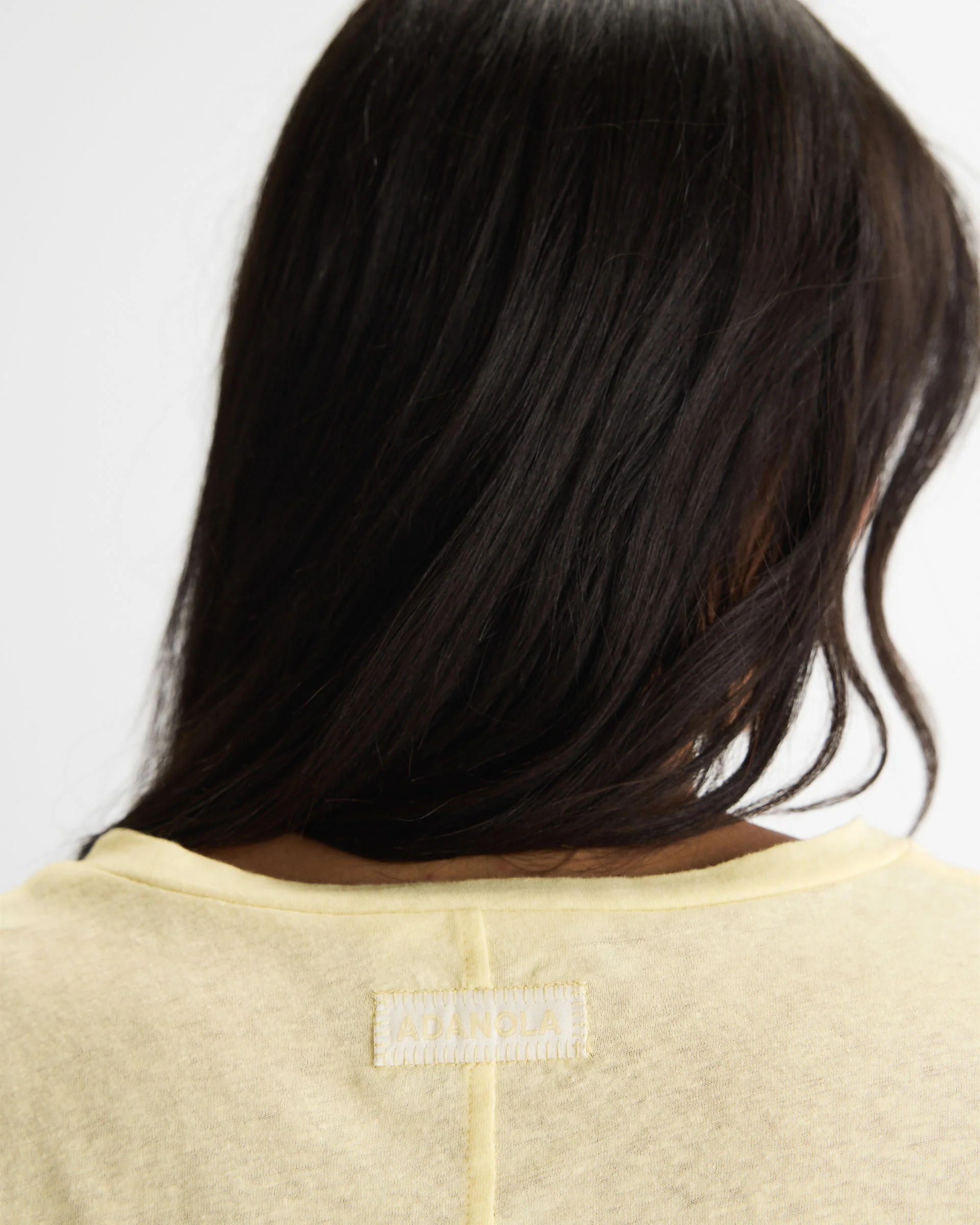 Slub Long Sleeve Button Up Lounge Top - Buttercream - Image 5
