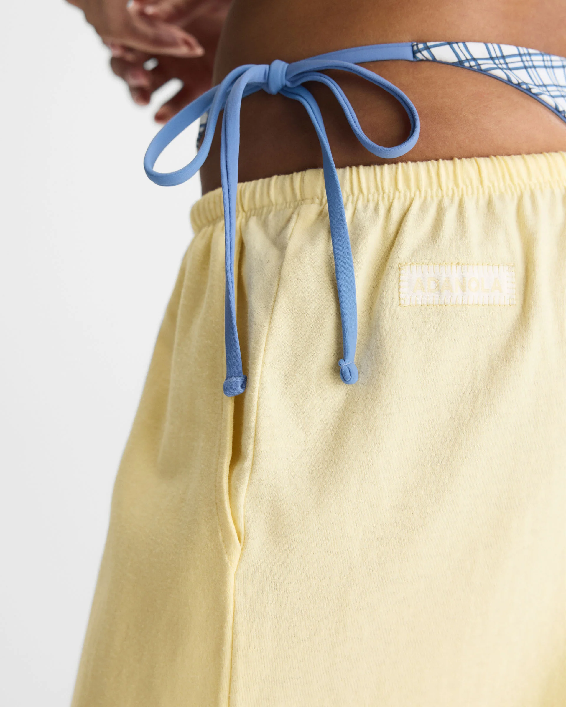 Slub Lounge Trousers - Buttercream - Image 3