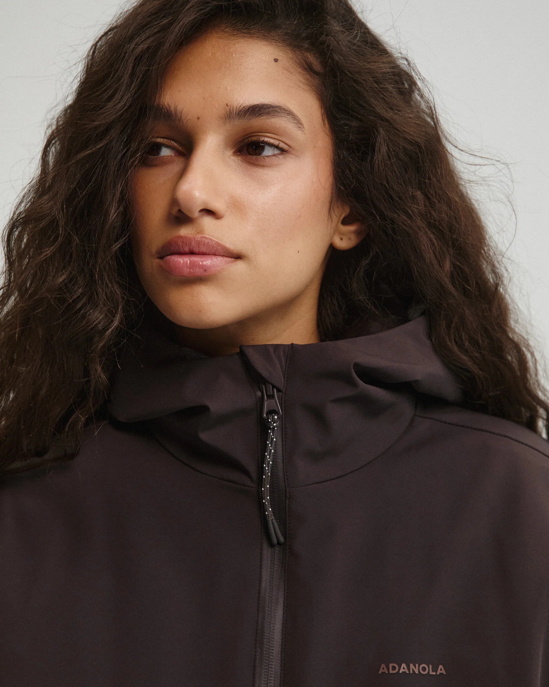 Trail Padded Quarter Zip Jacket - Coffee Bean - Image 4