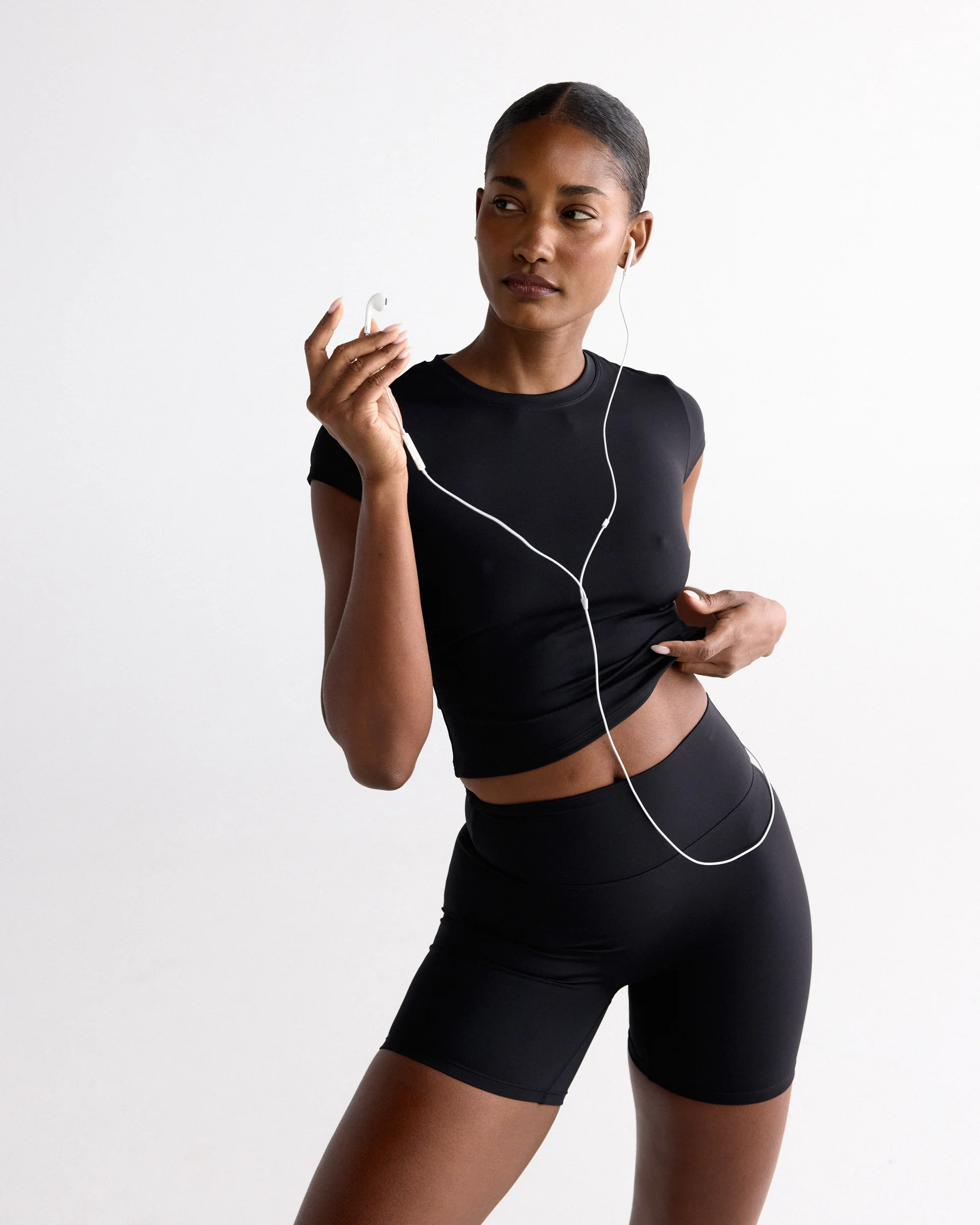 Ultimate Crop Shorts - Black - Image 3