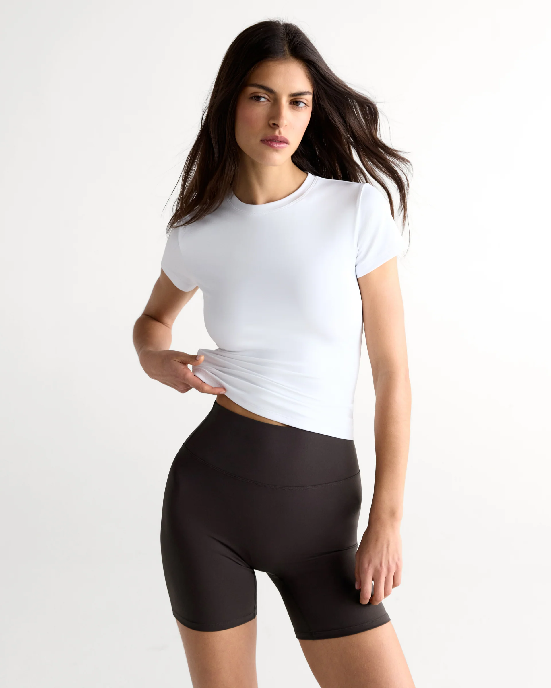 Ultimate Crop Shorts - Coffee Bean - Image 4