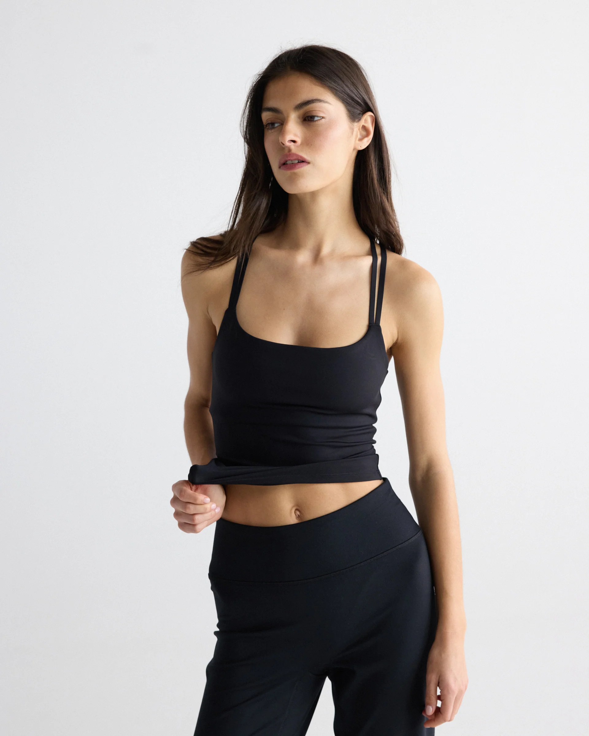 Ultimate Cross Back Top - Black - Image 3