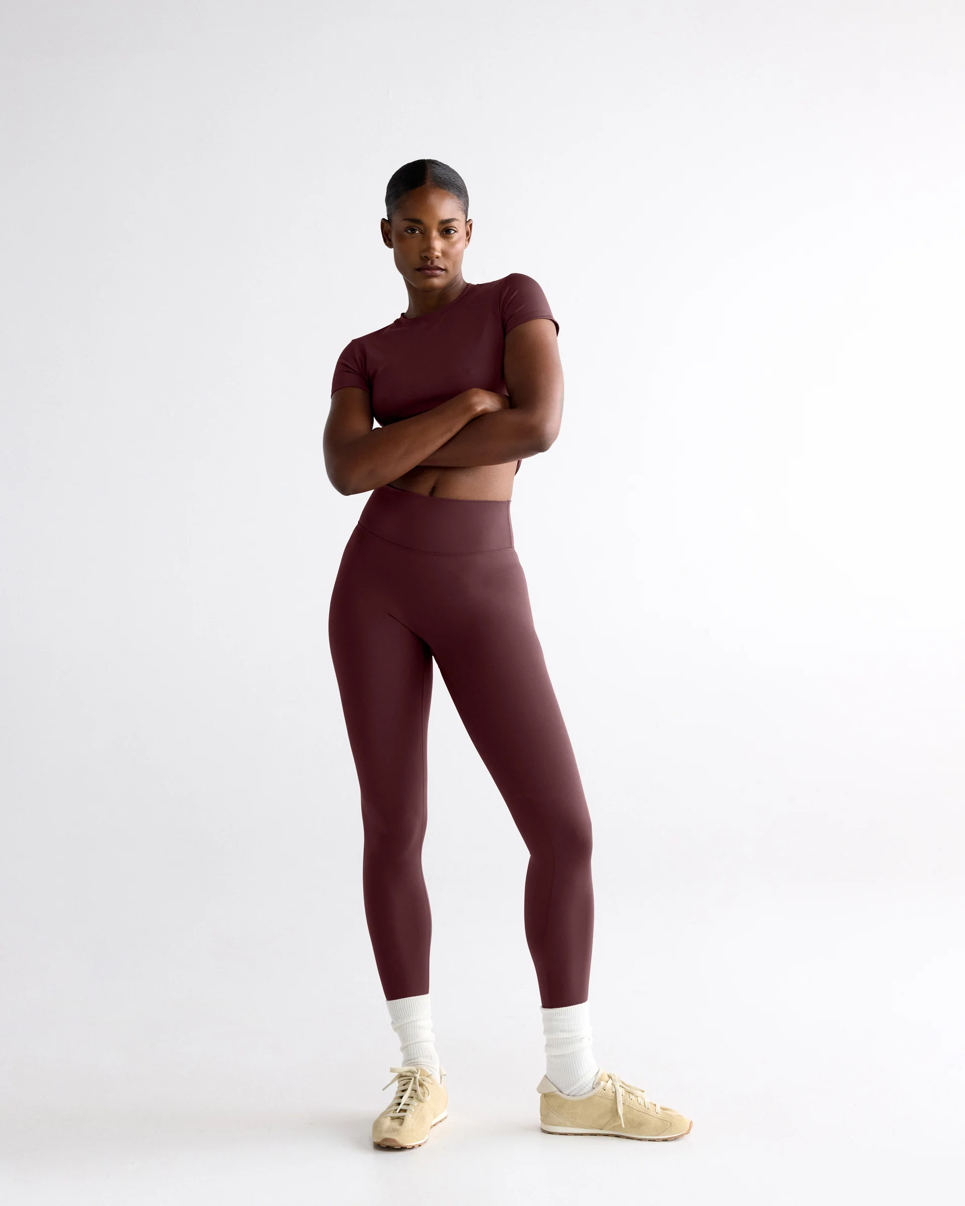 Ultimate Leggings - Mulberry Red - Image 3