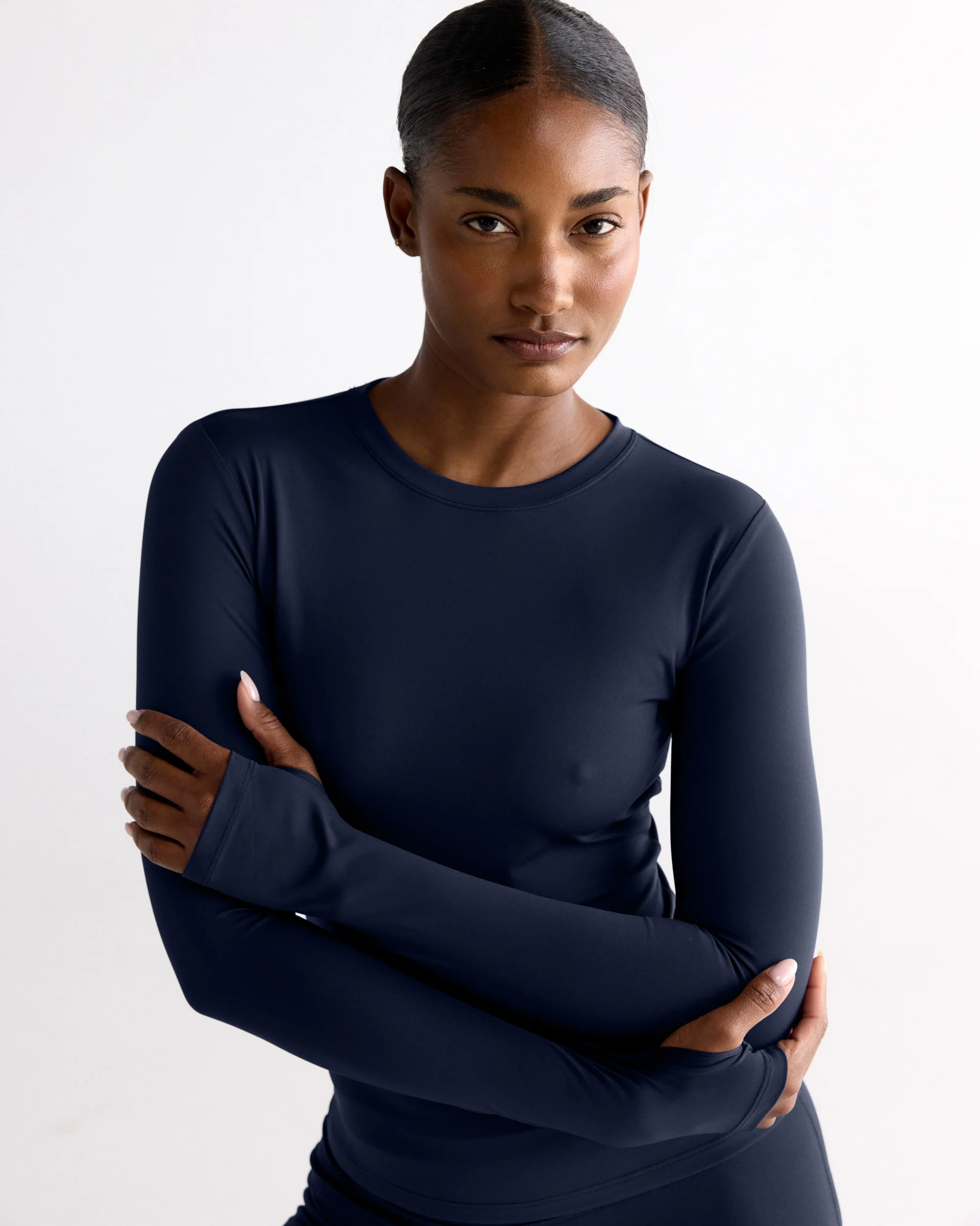 Ultimate Long Sleeve Top - Navy Blue - Image 5