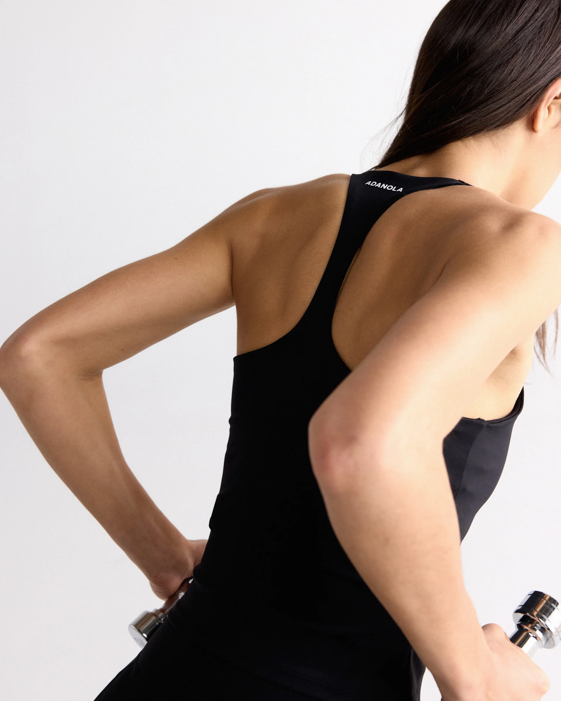 Ultimate Narrow Racer Back Tank - Black - Image 4