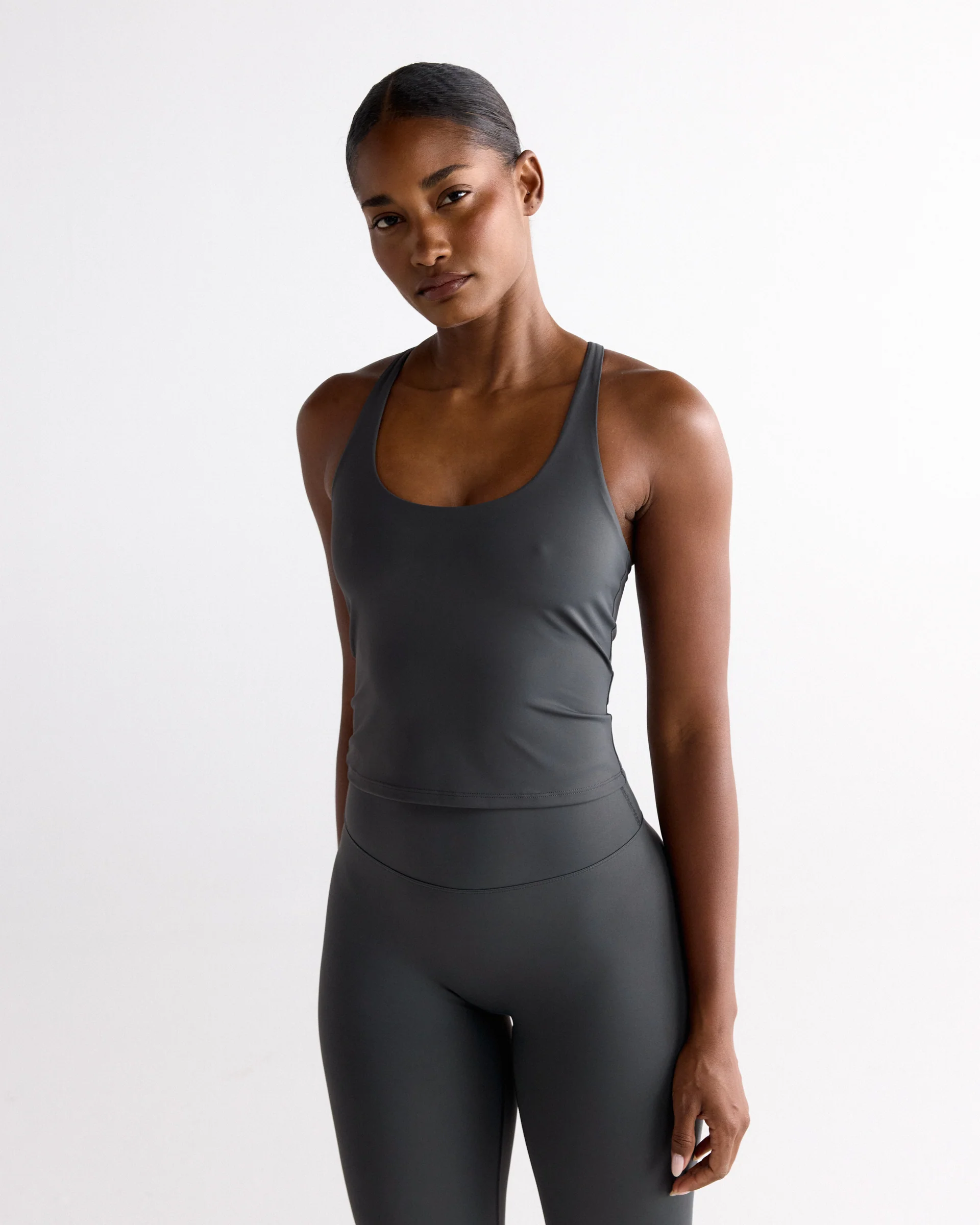 Ultimate Narrow Racer Back Tank - Graphite Grey - Image 3