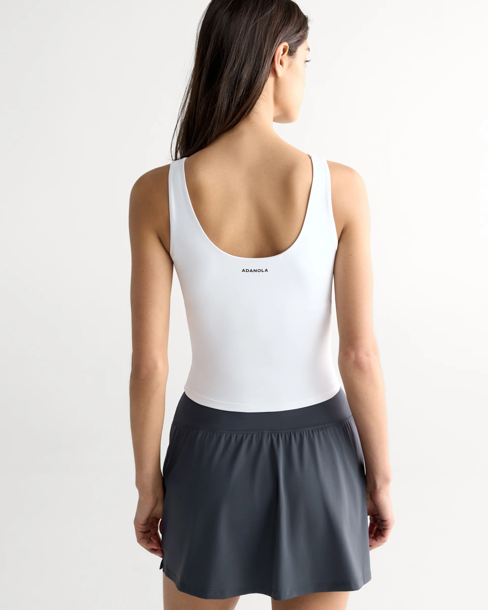 Ultimate Scoop Back Tank - White - Image 2