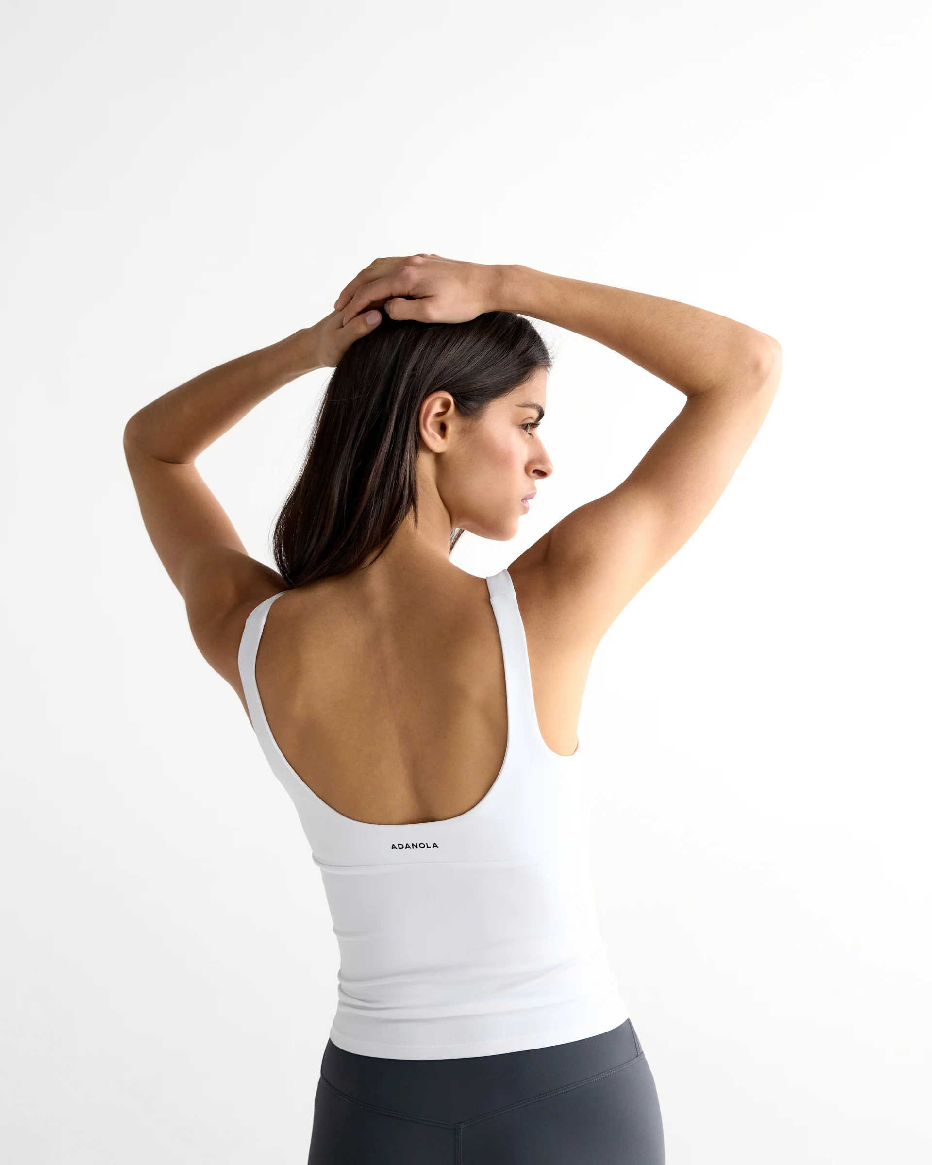 Ultimate Scoop Back Tank - White - Image 4