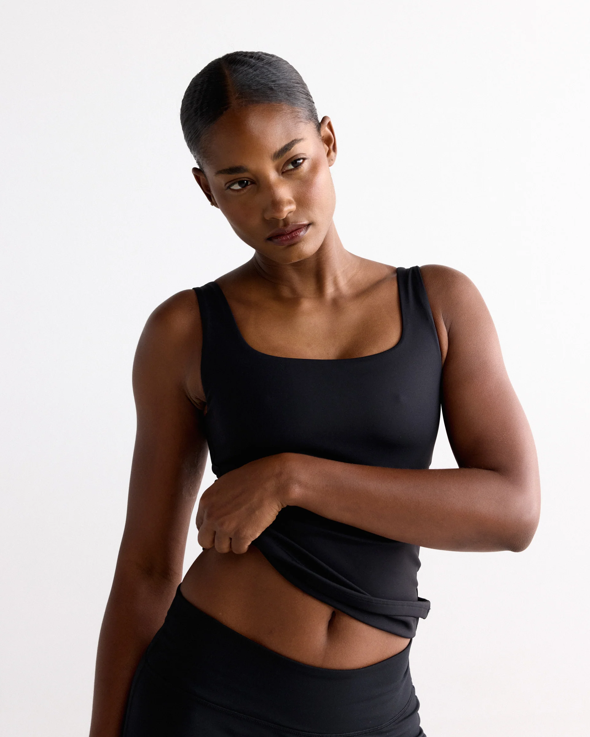 Ultimate Square Neck Top - Black - Image 3